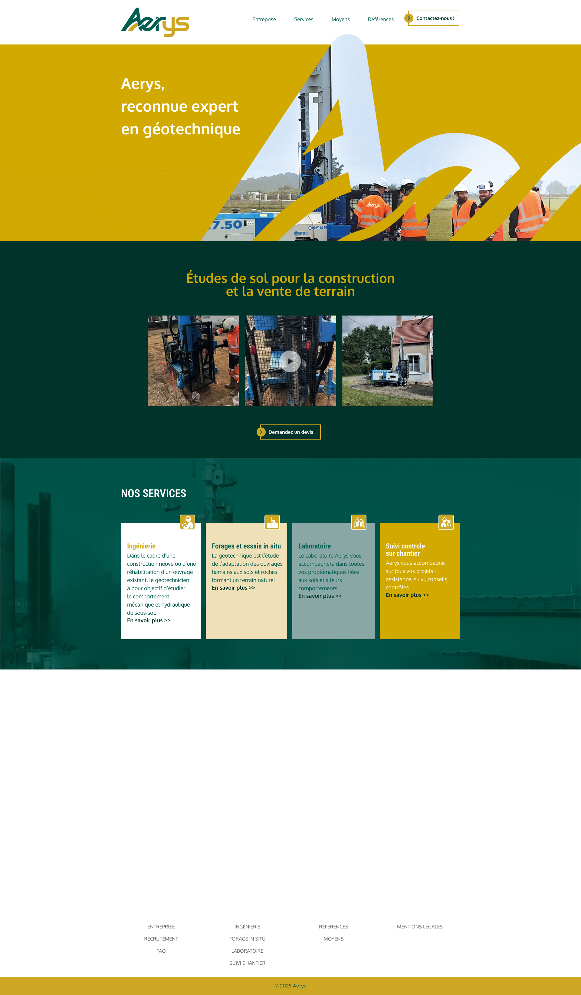 Aperçu du site