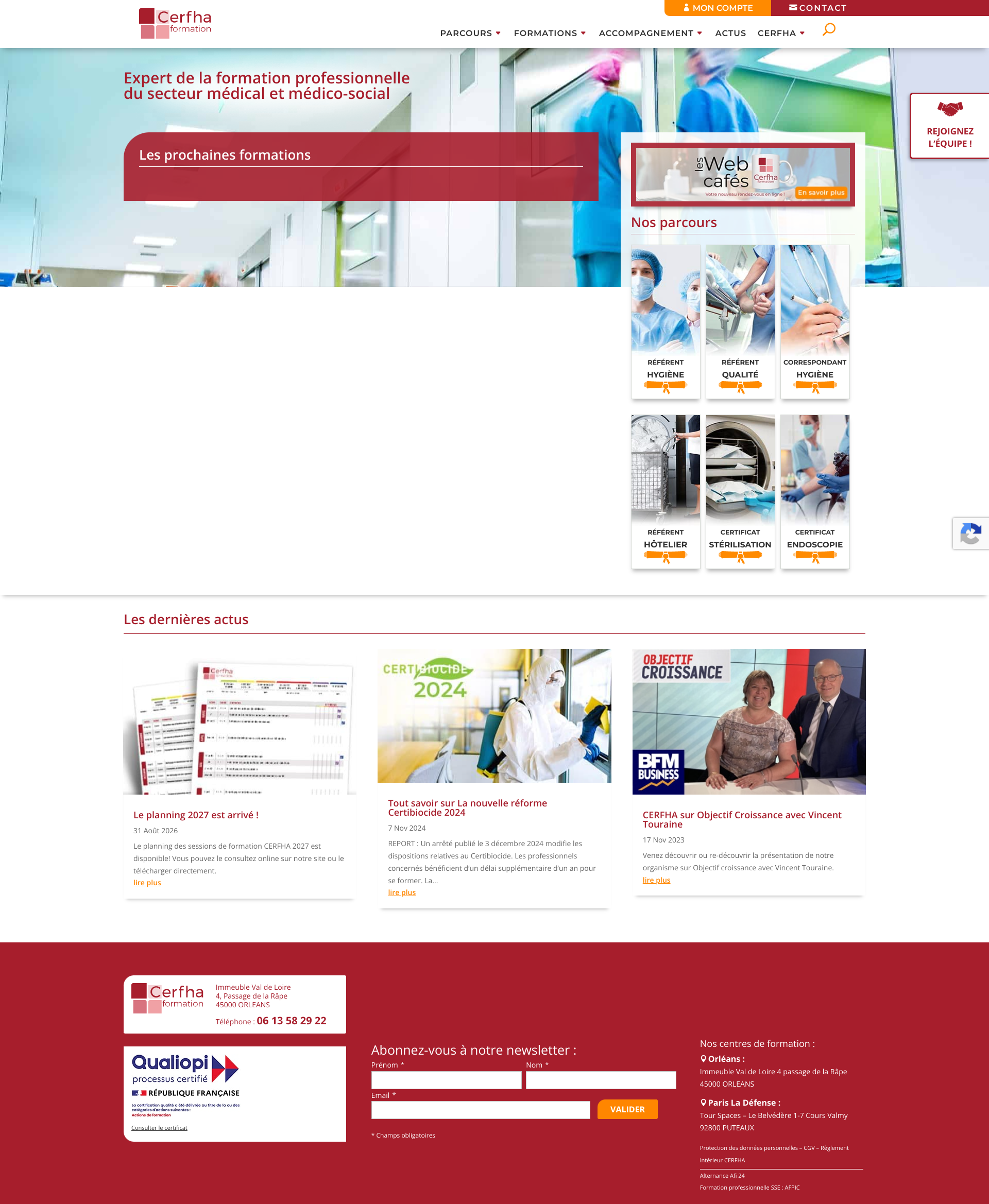 Aperçu du site
