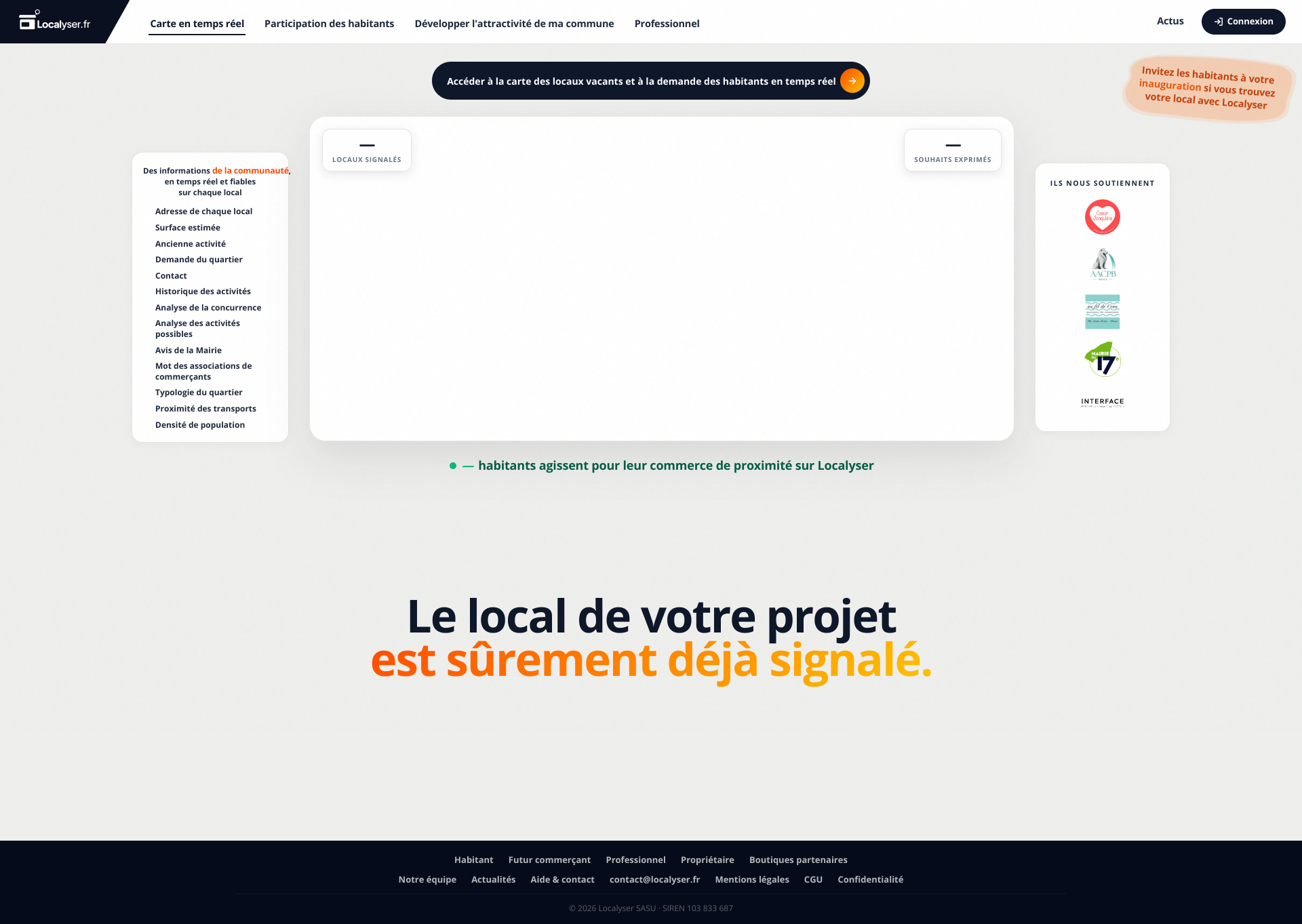 Aperçu du site