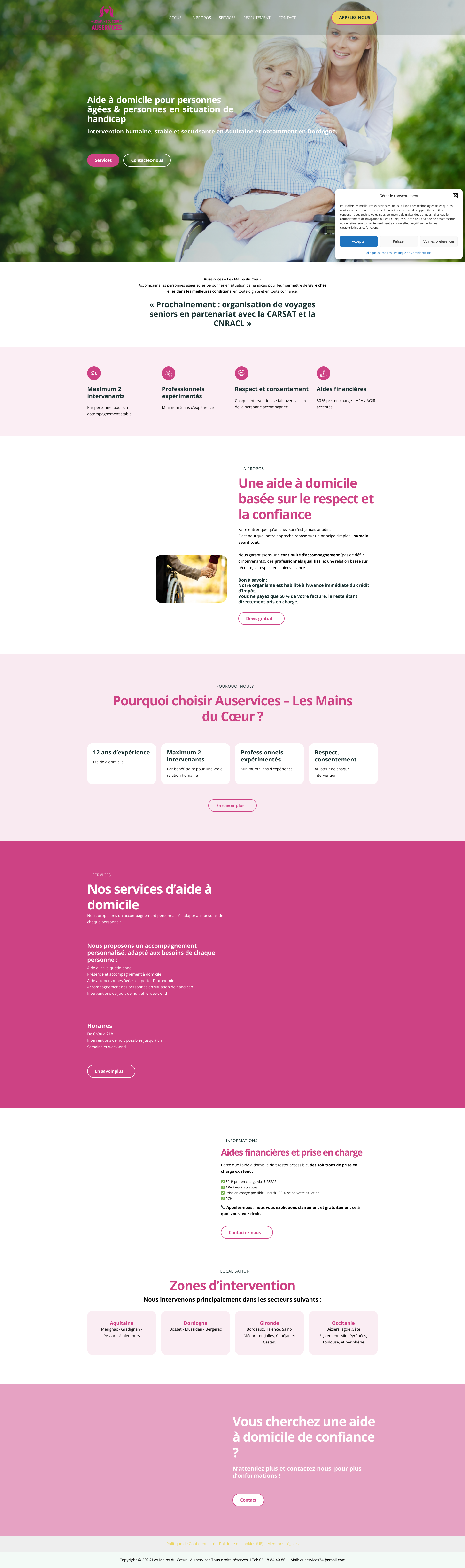 Aperçu du site
