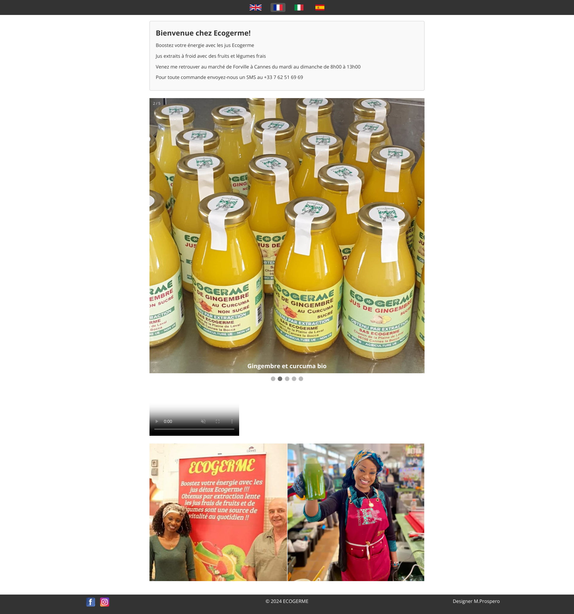 Aperçu du site