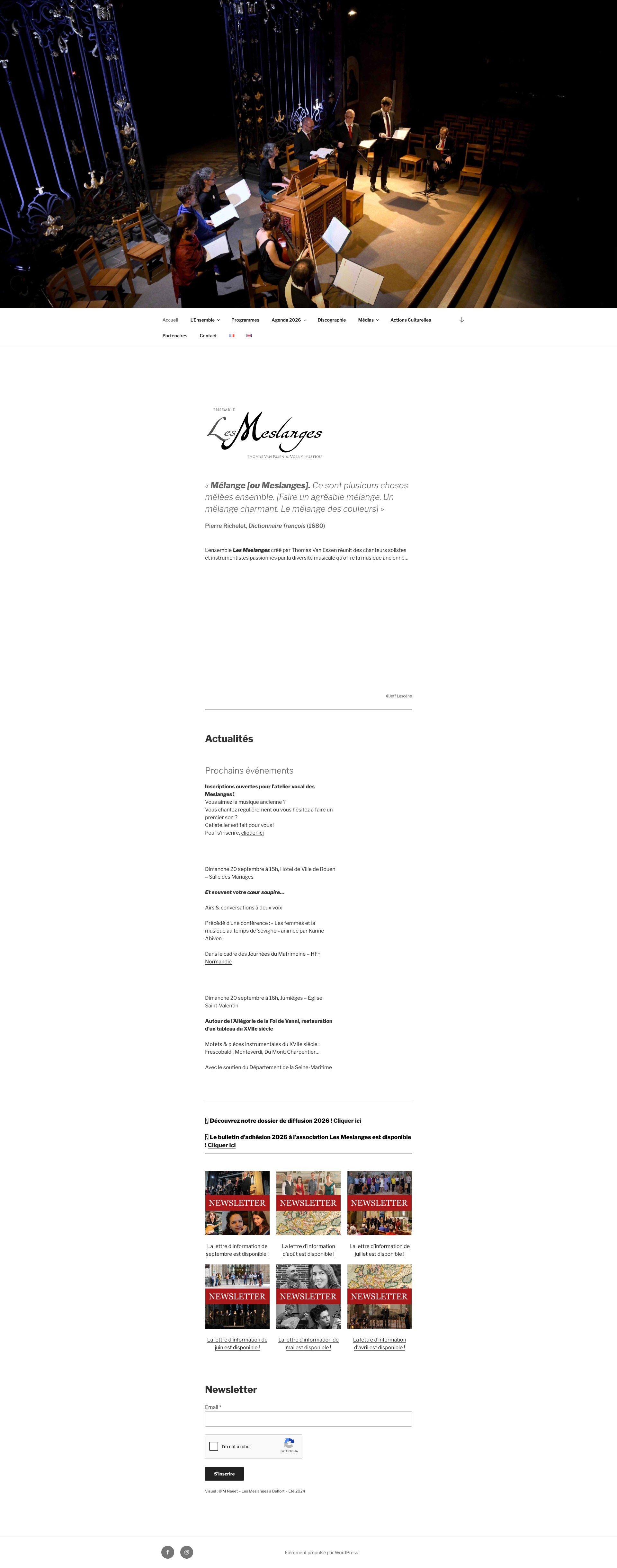 Aperçu du site