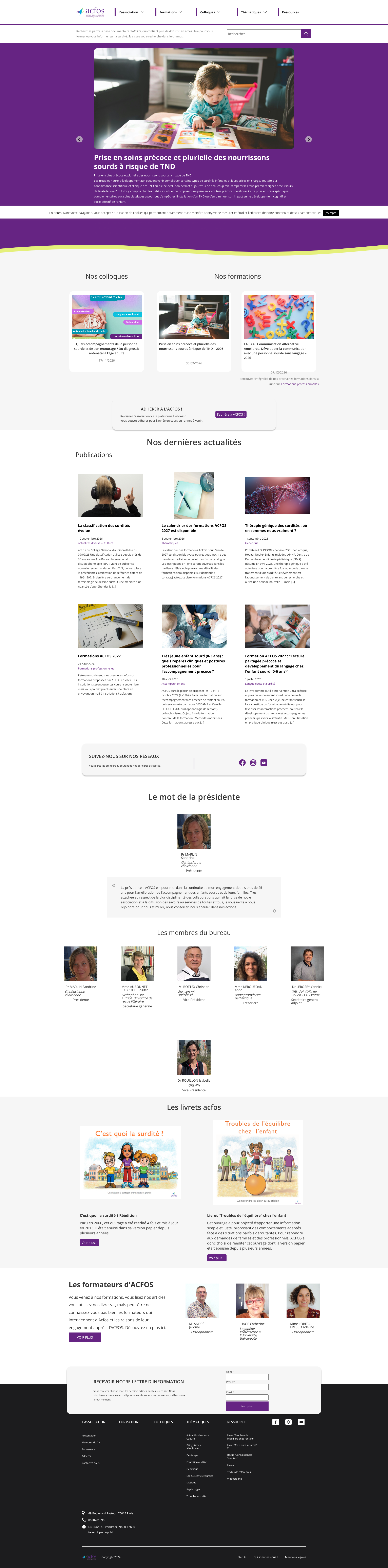 Aperçu du site