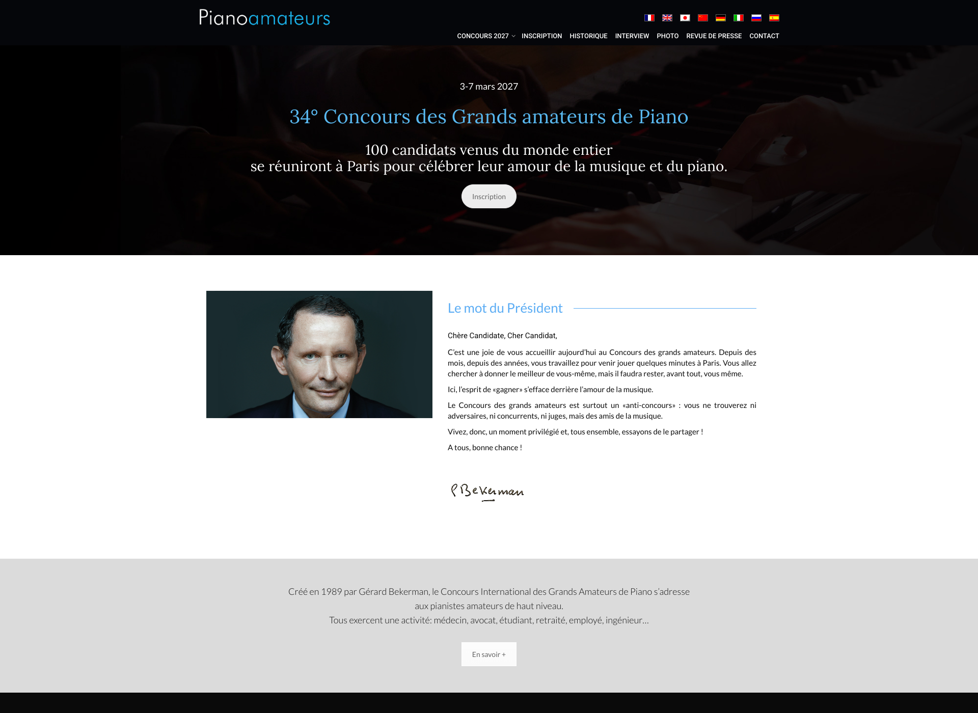 Aperçu du site