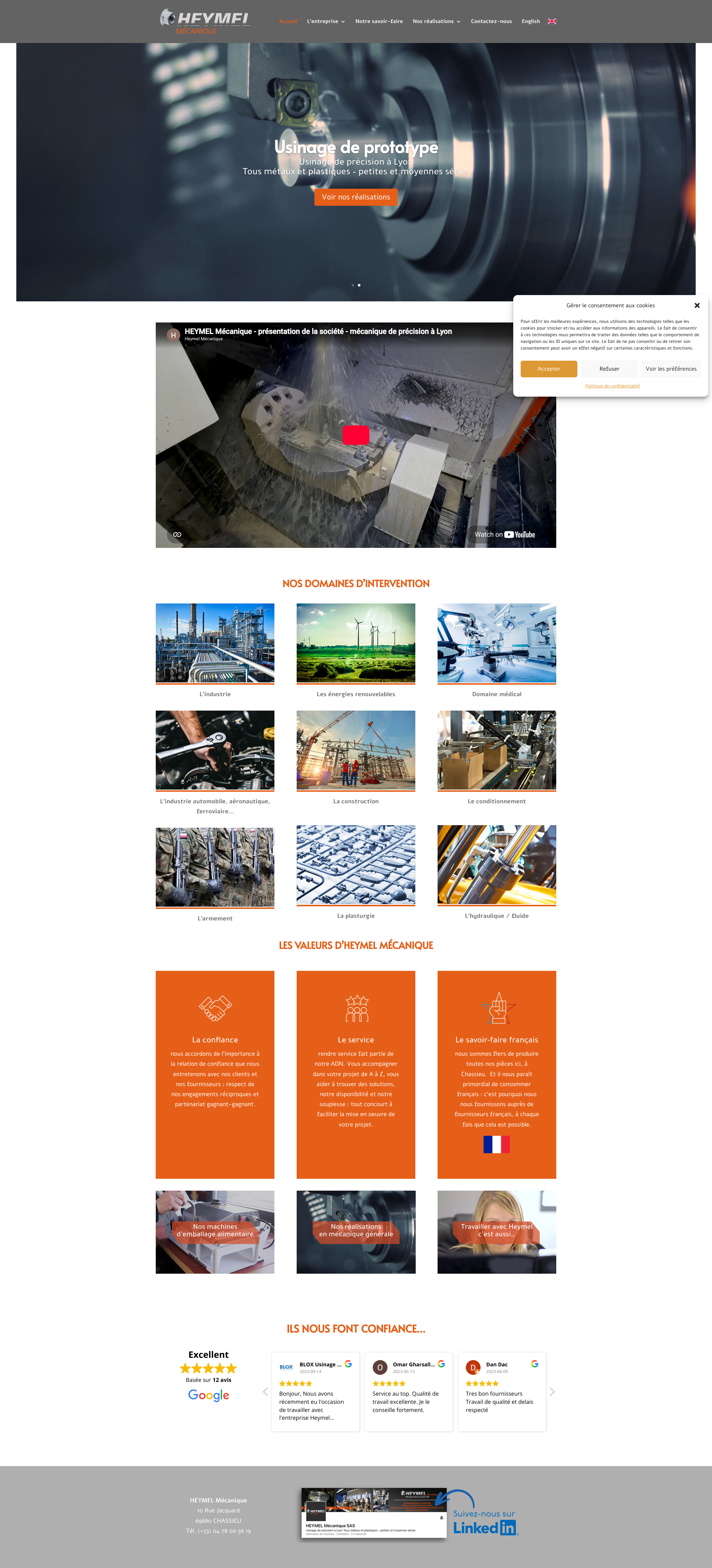 Aperçu du site