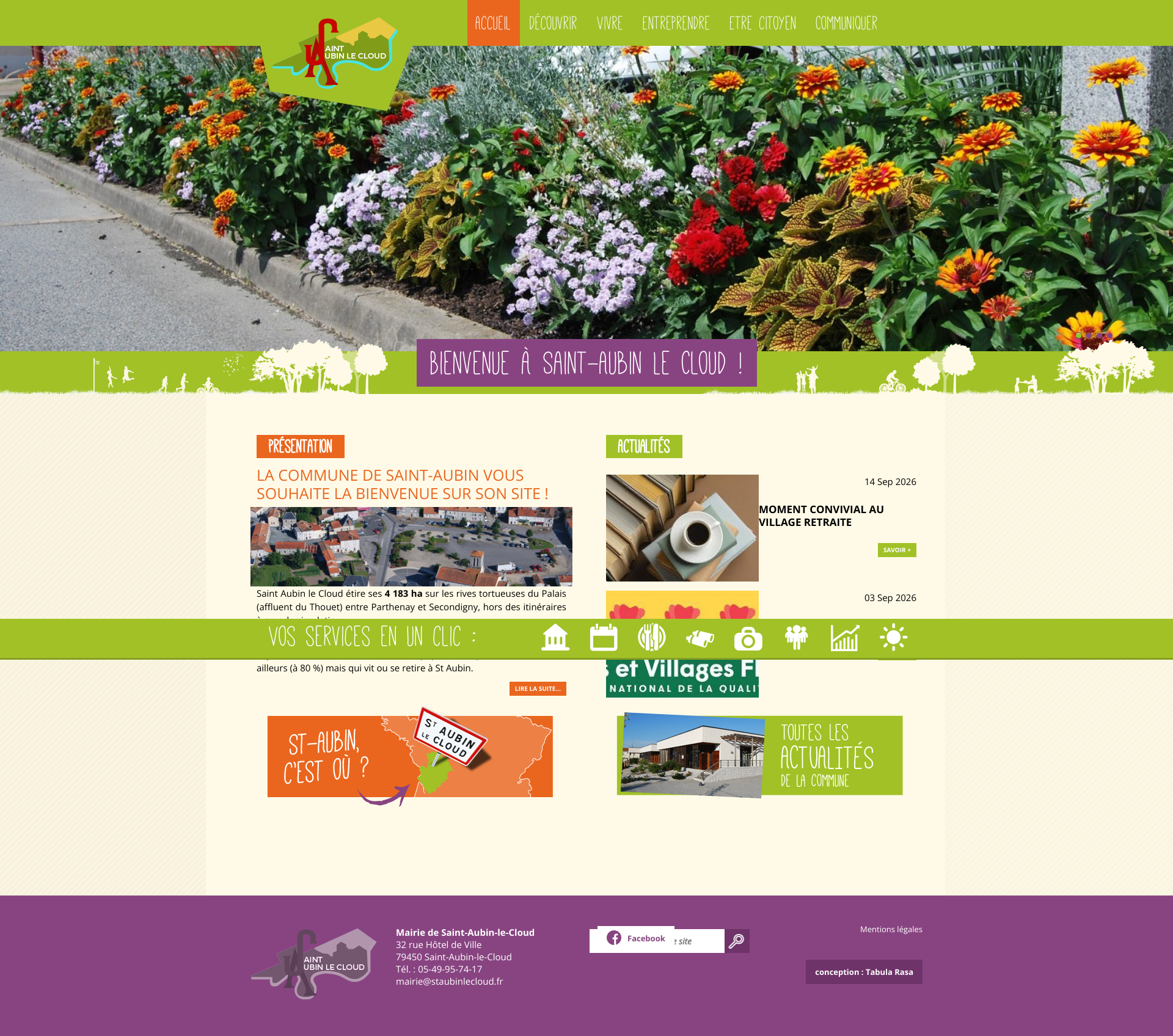 Aperçu du site