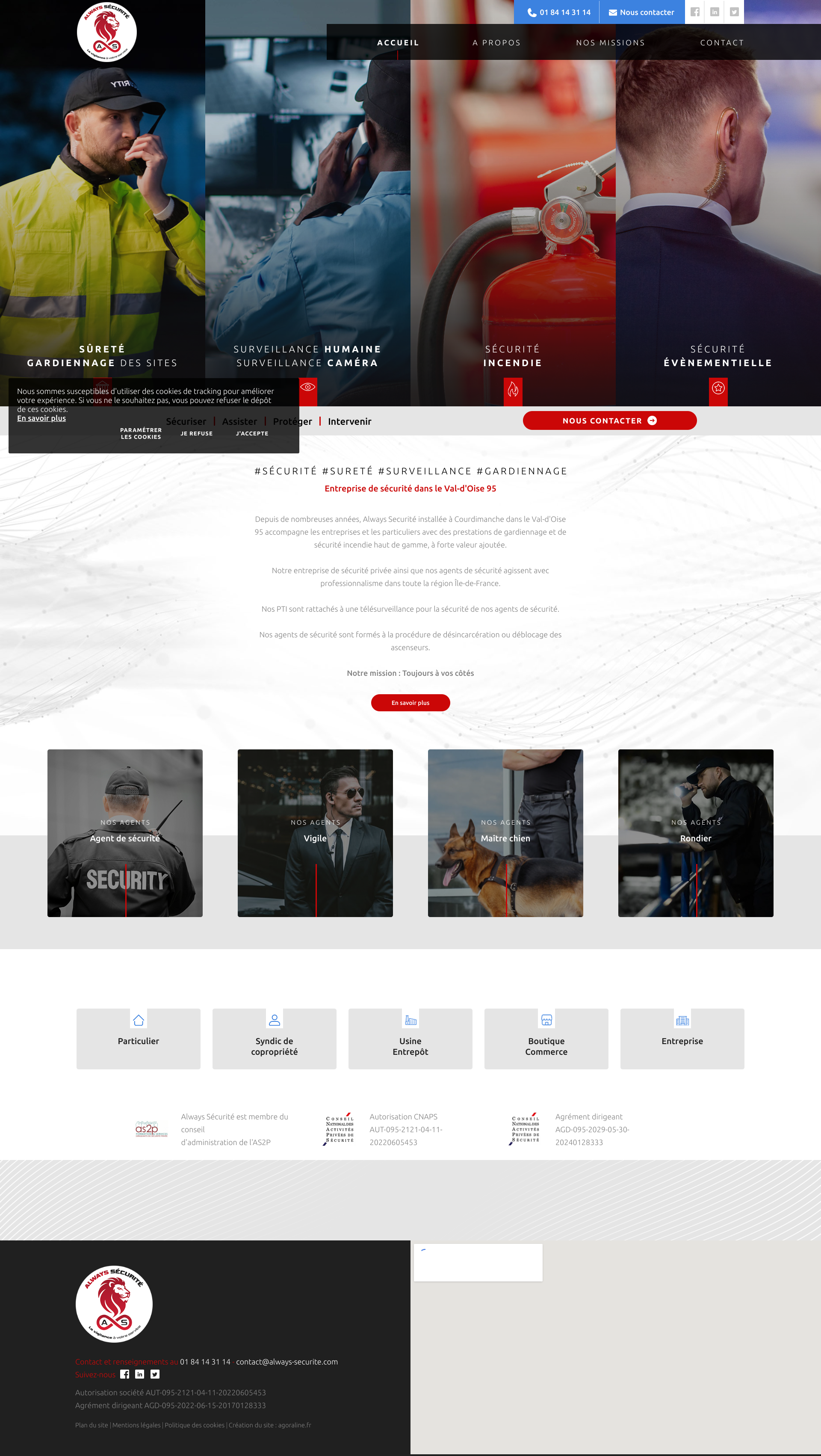 Aperçu du site