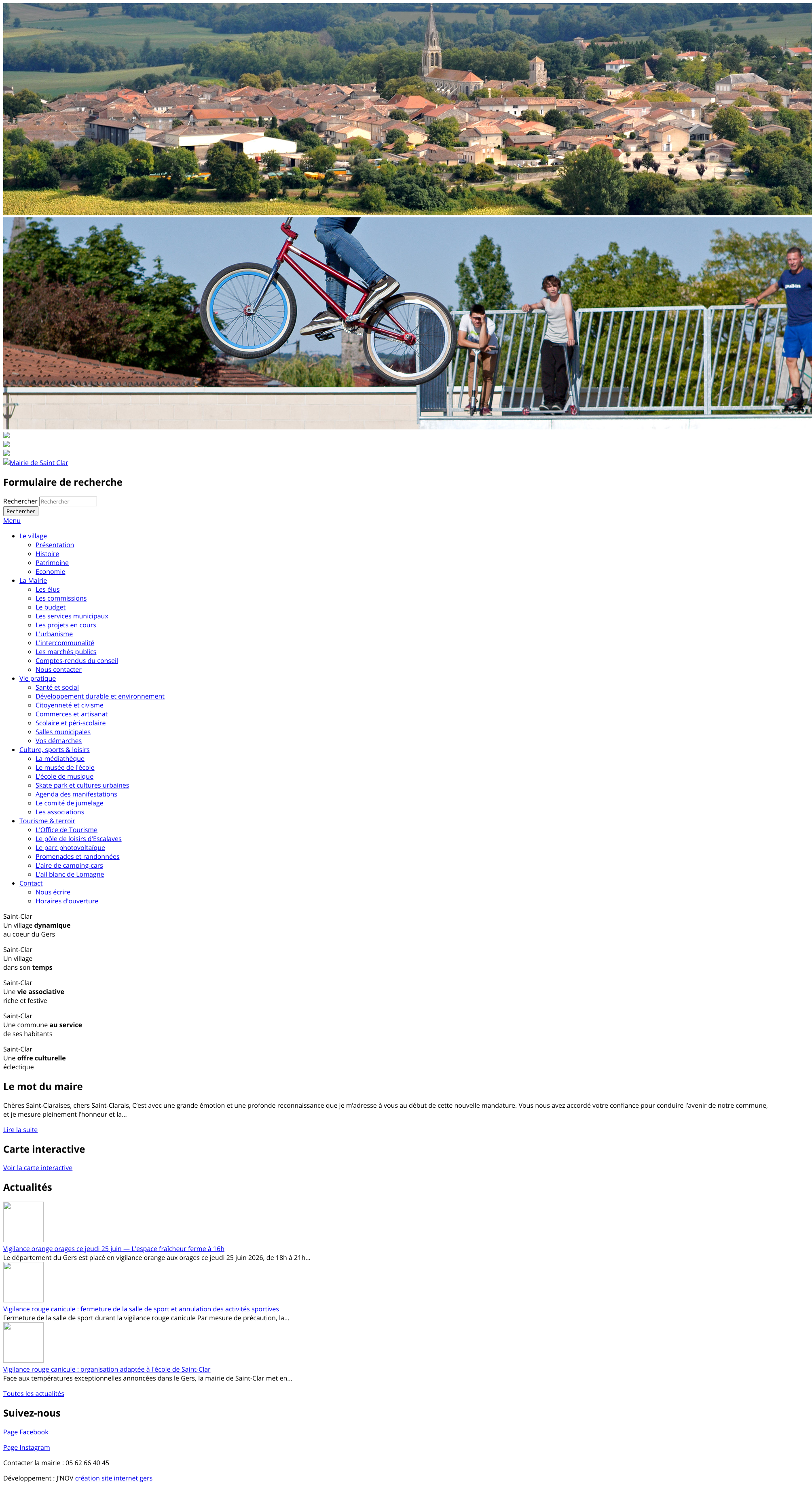 Aperçu du site