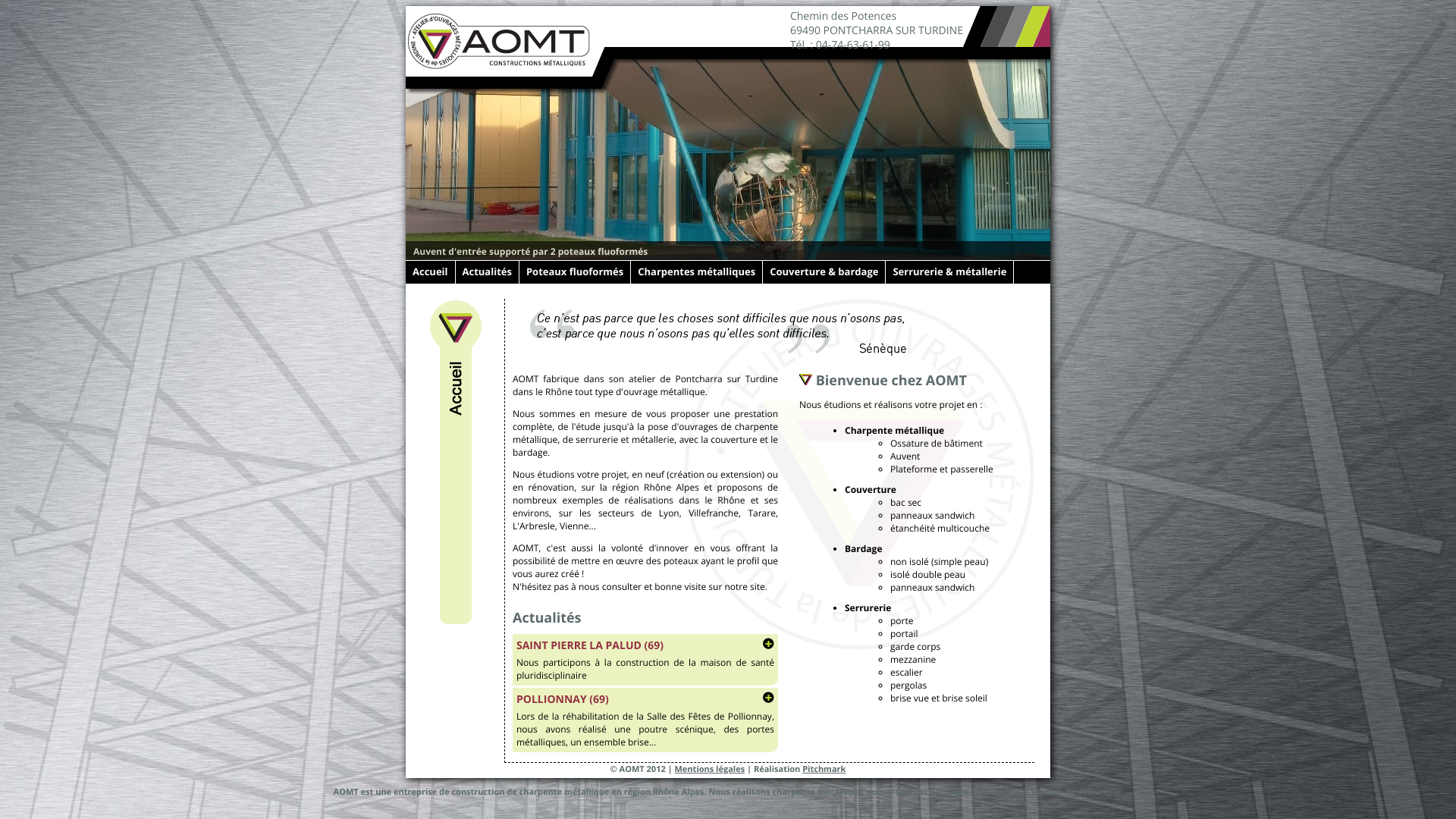 Aperçu du site