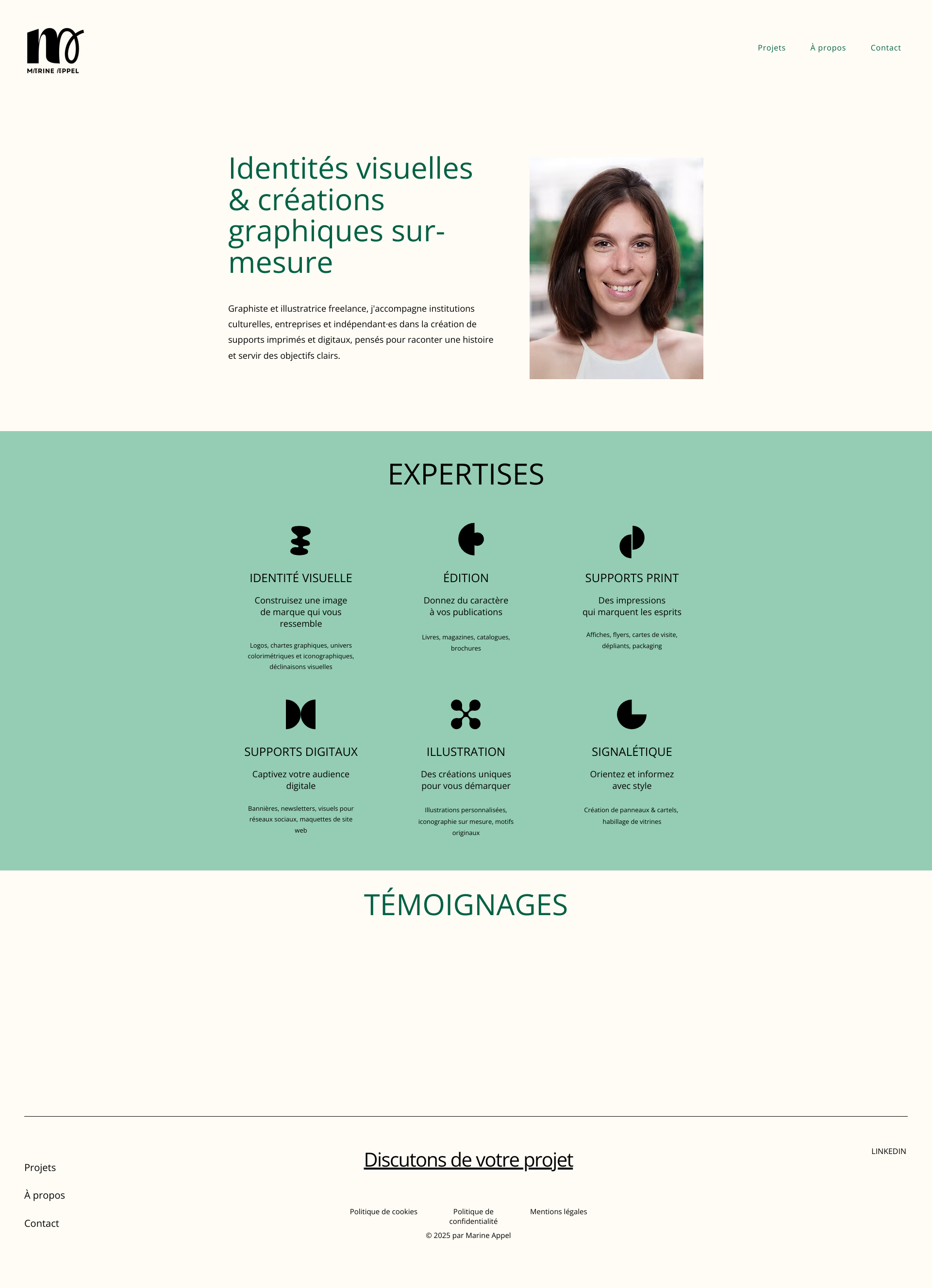 Aperçu du site
