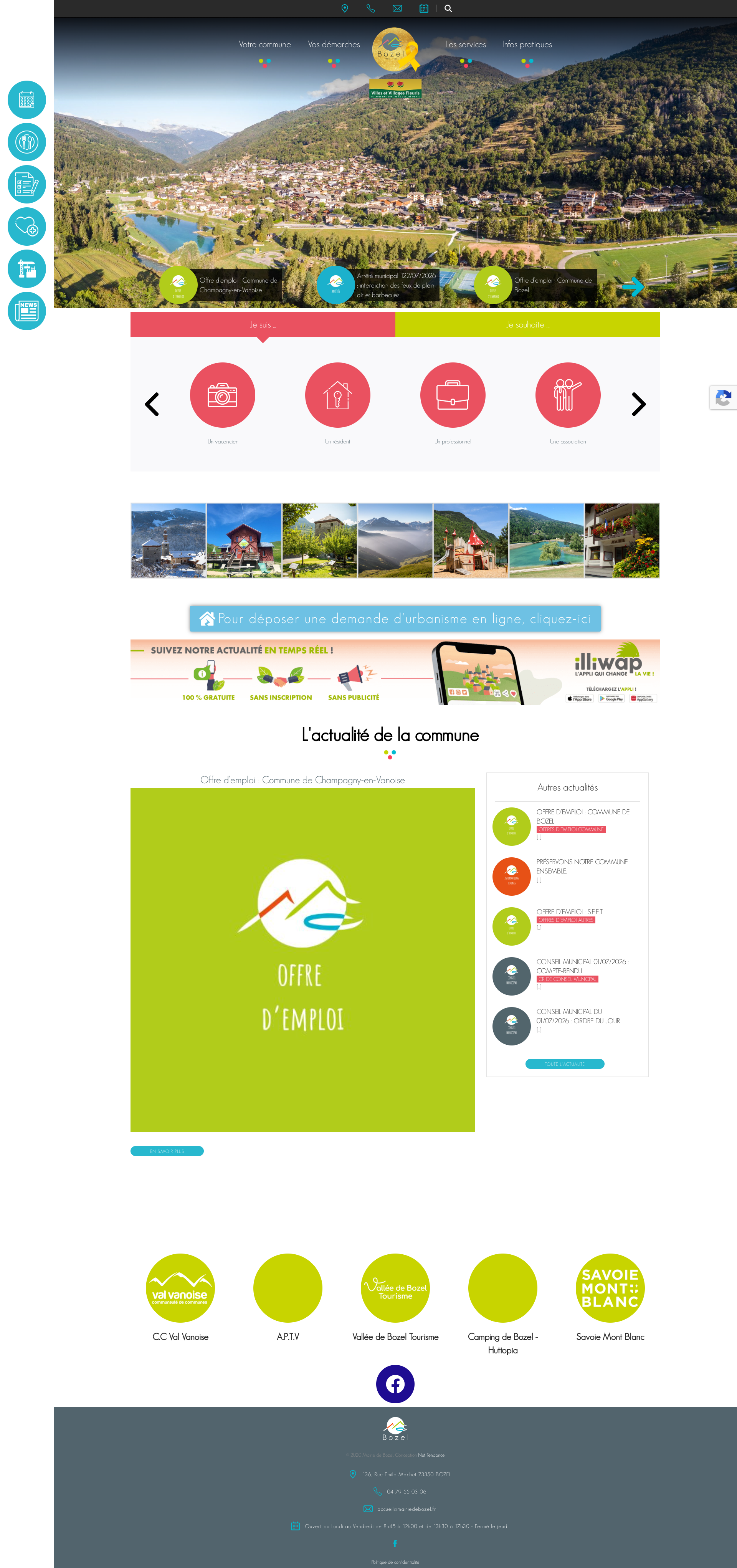 Aperçu du site