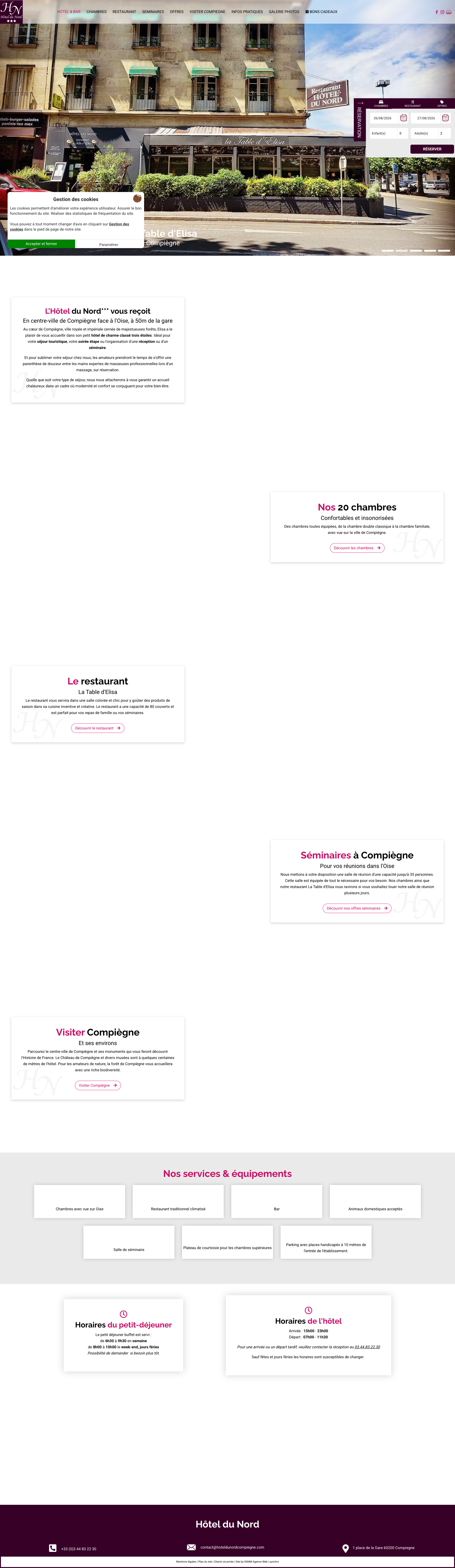 Aperçu du site