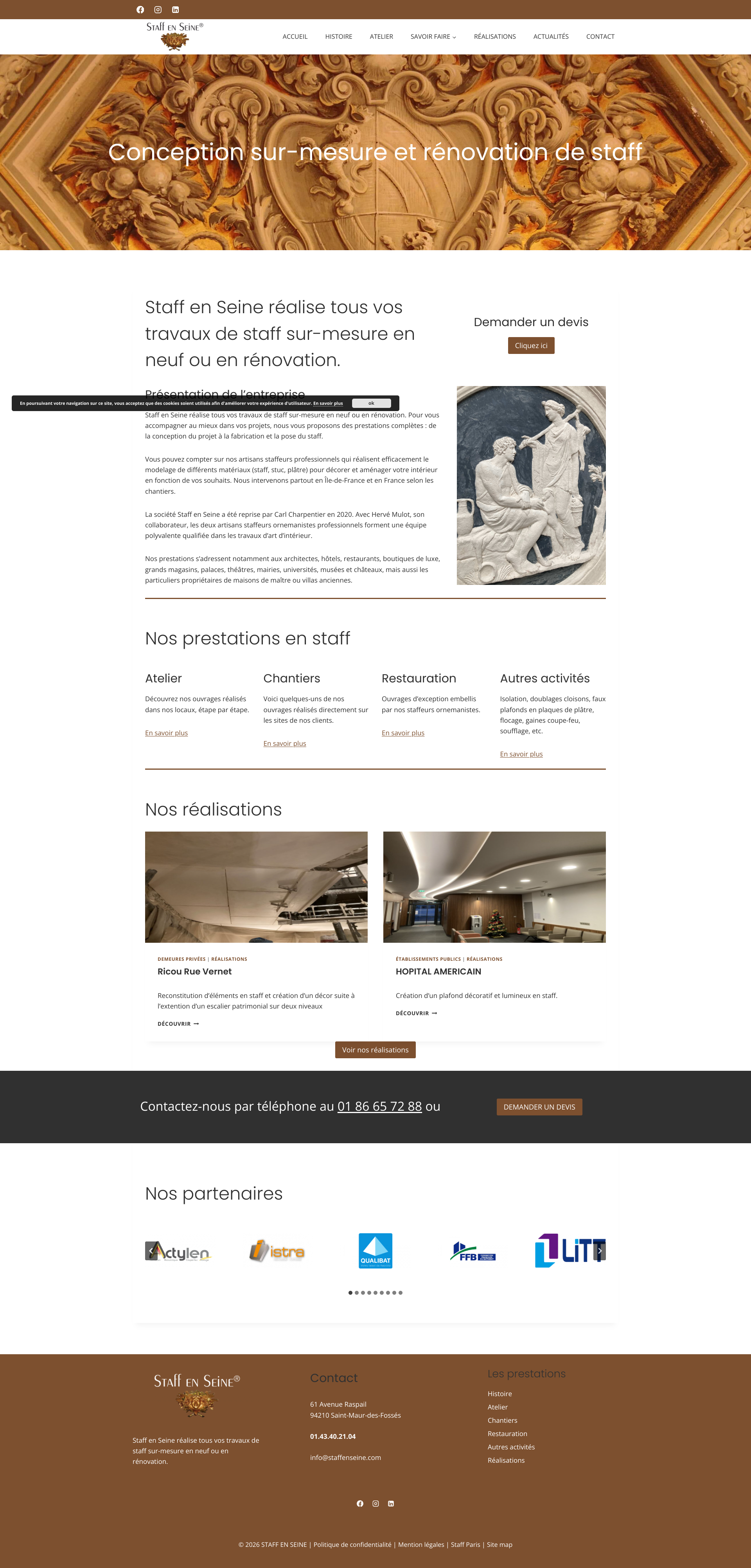 Aperçu du site
