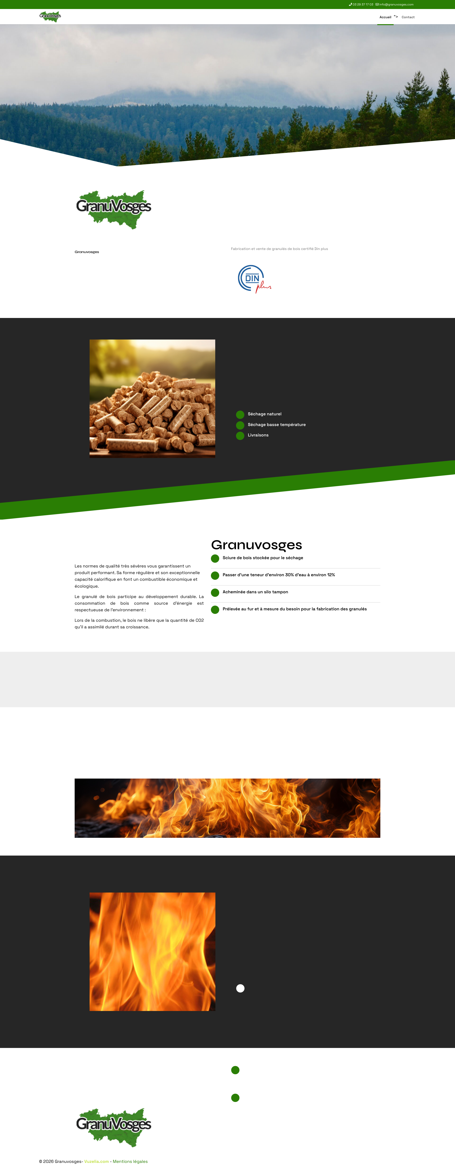 Aperçu du site