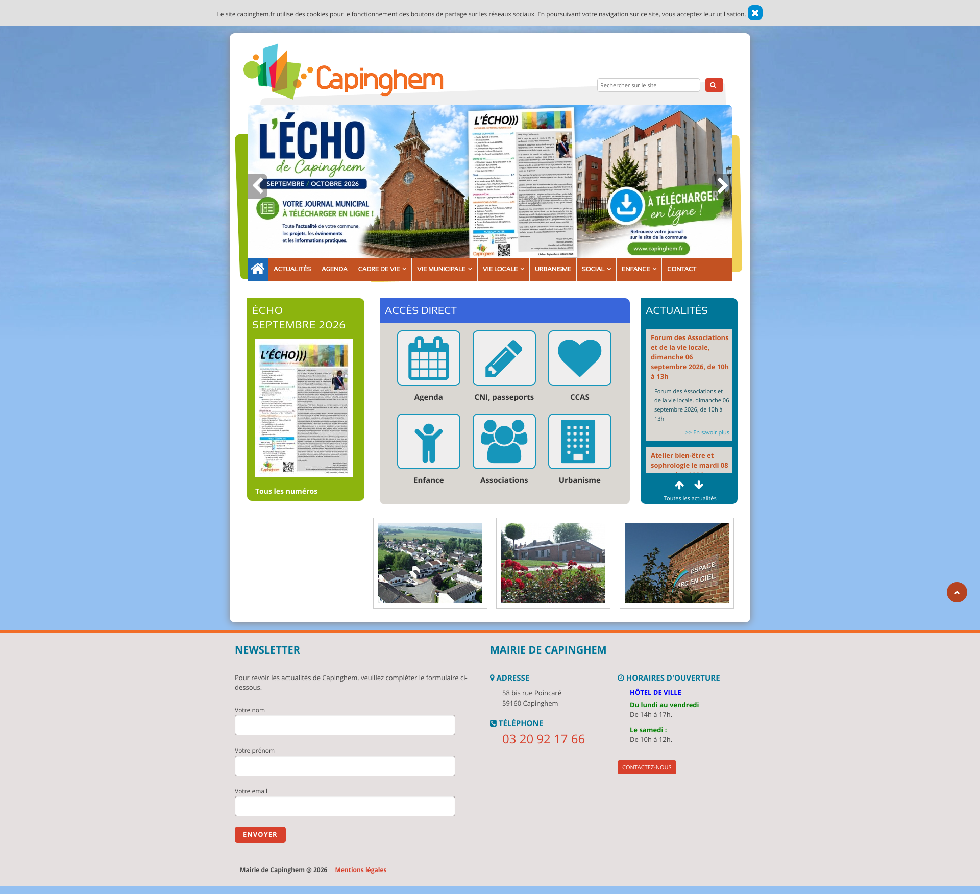 Aperçu du site