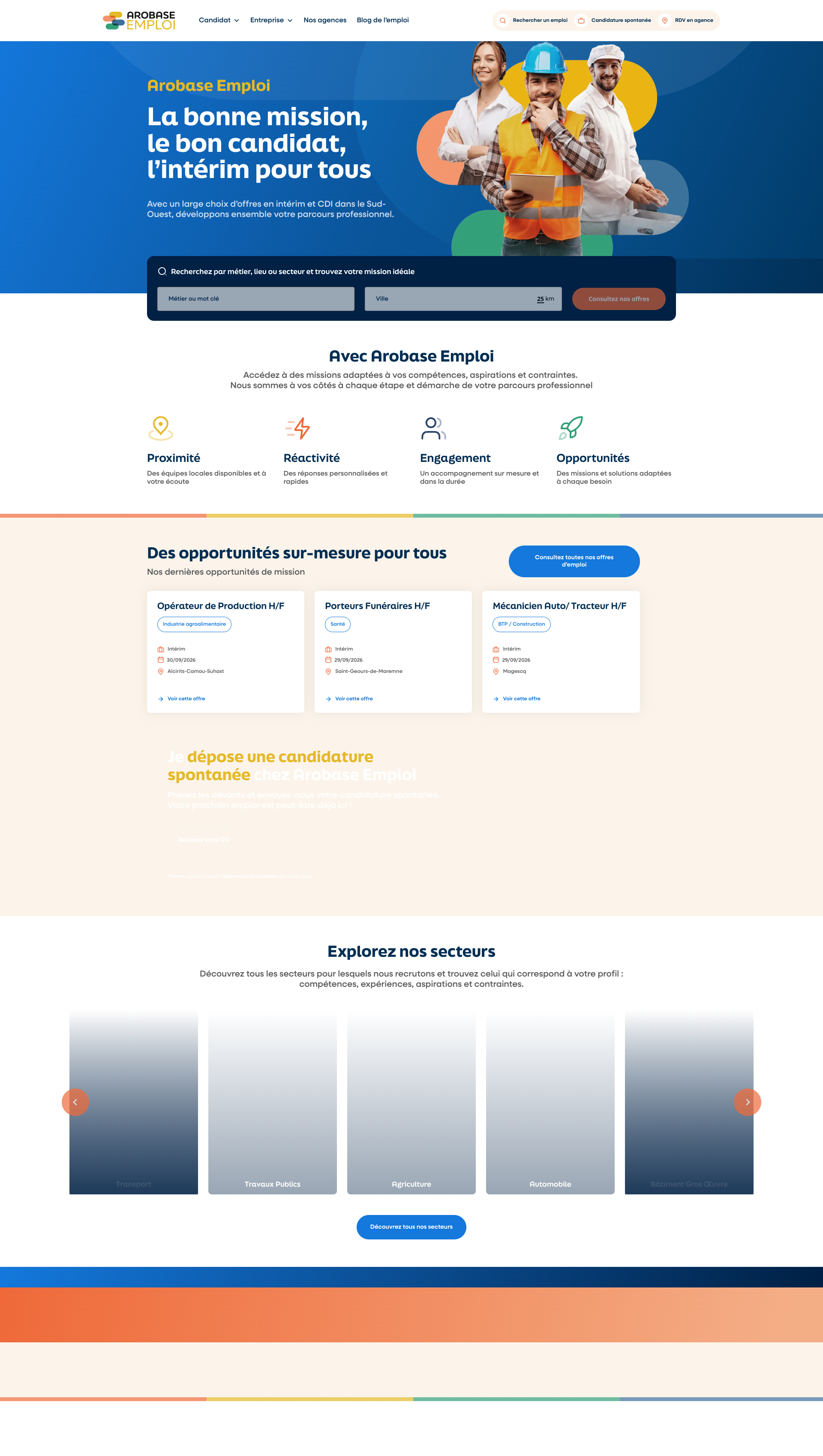Aperçu du site