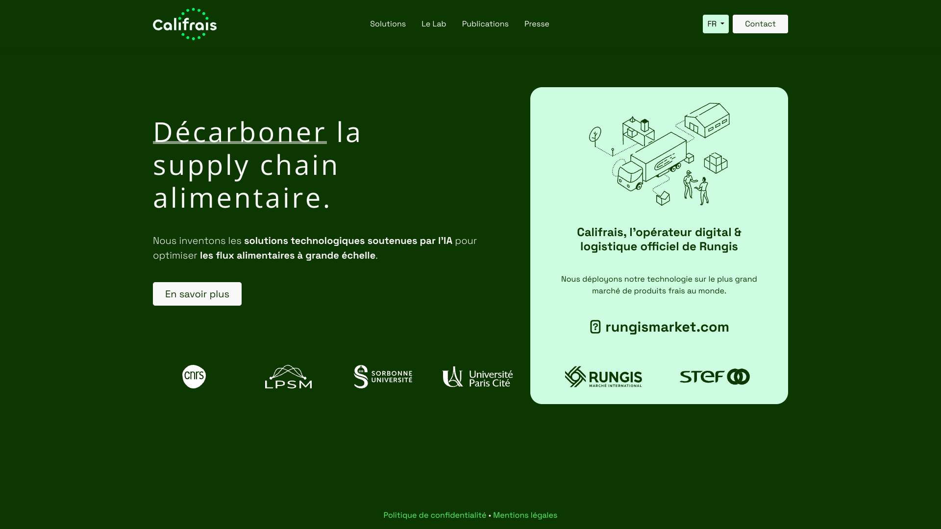 Aperçu du site