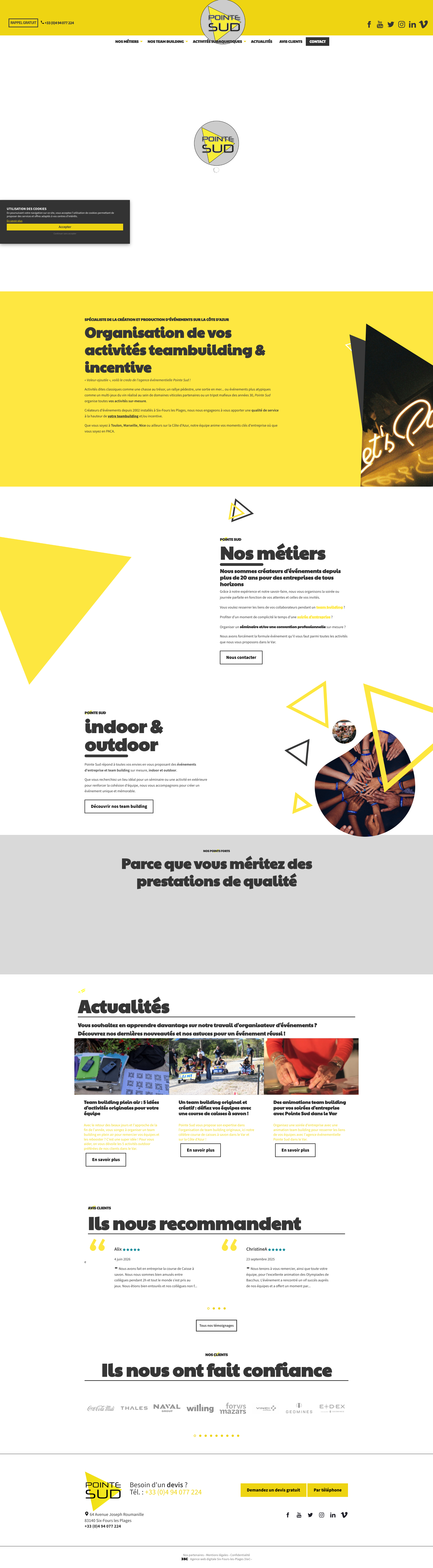 Aperçu du site