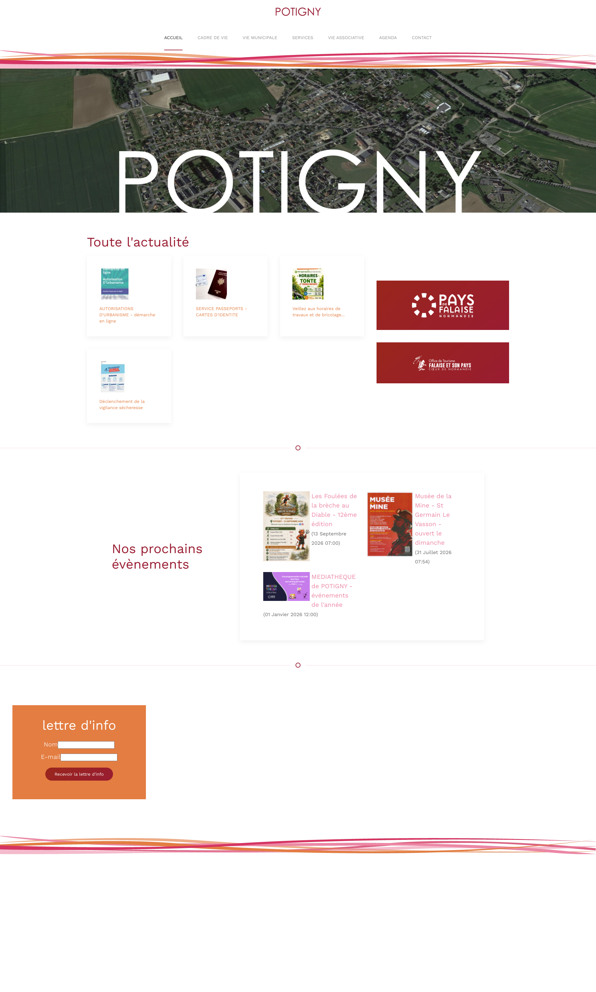 Aperçu du site