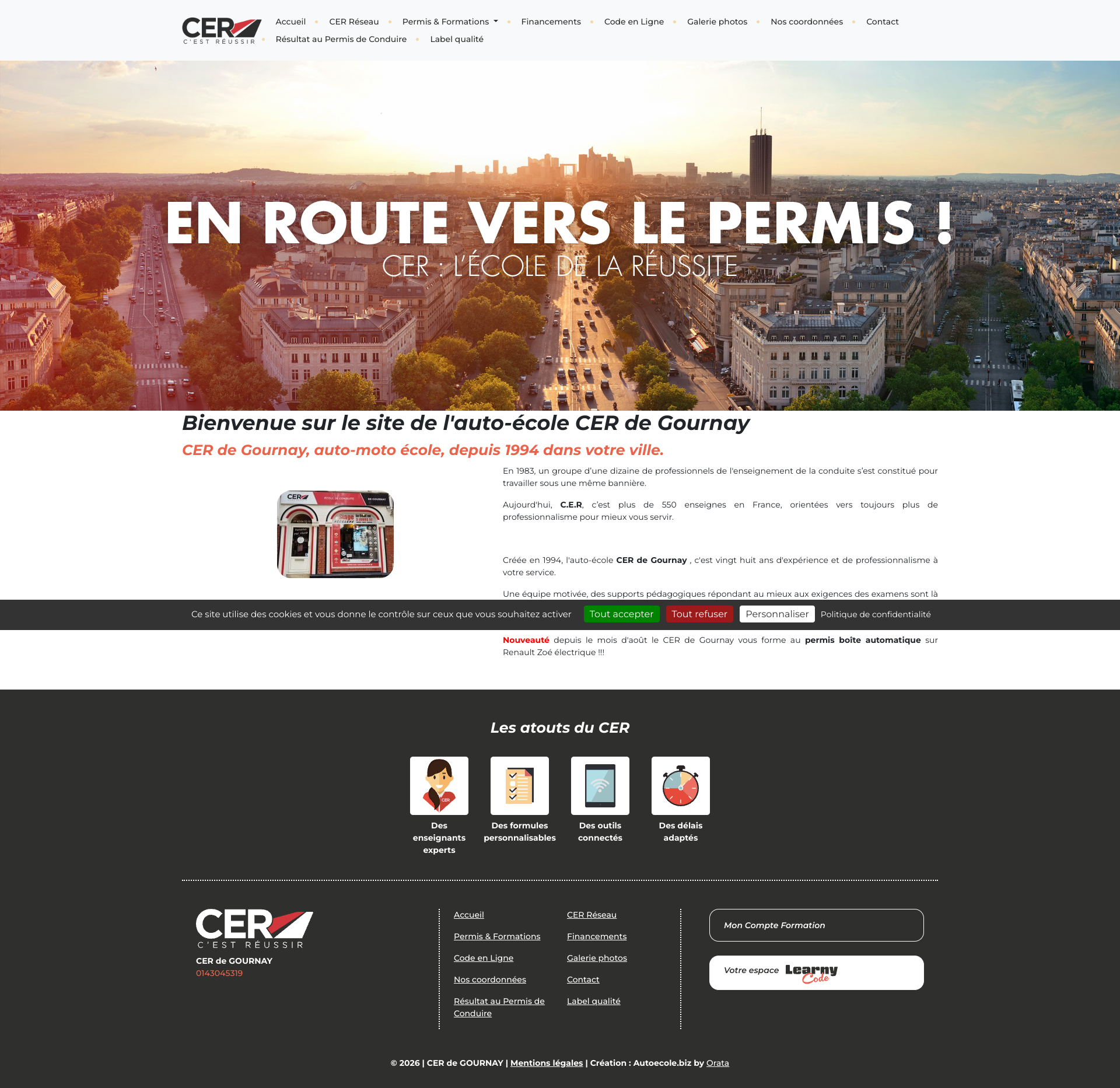 Aperçu du site