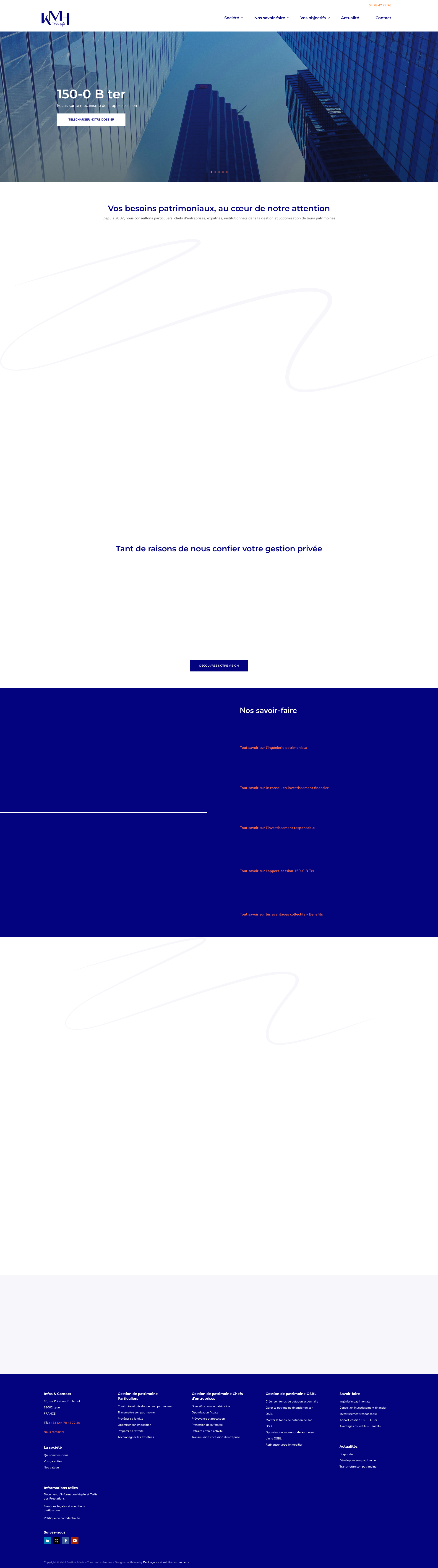 Aperçu du site