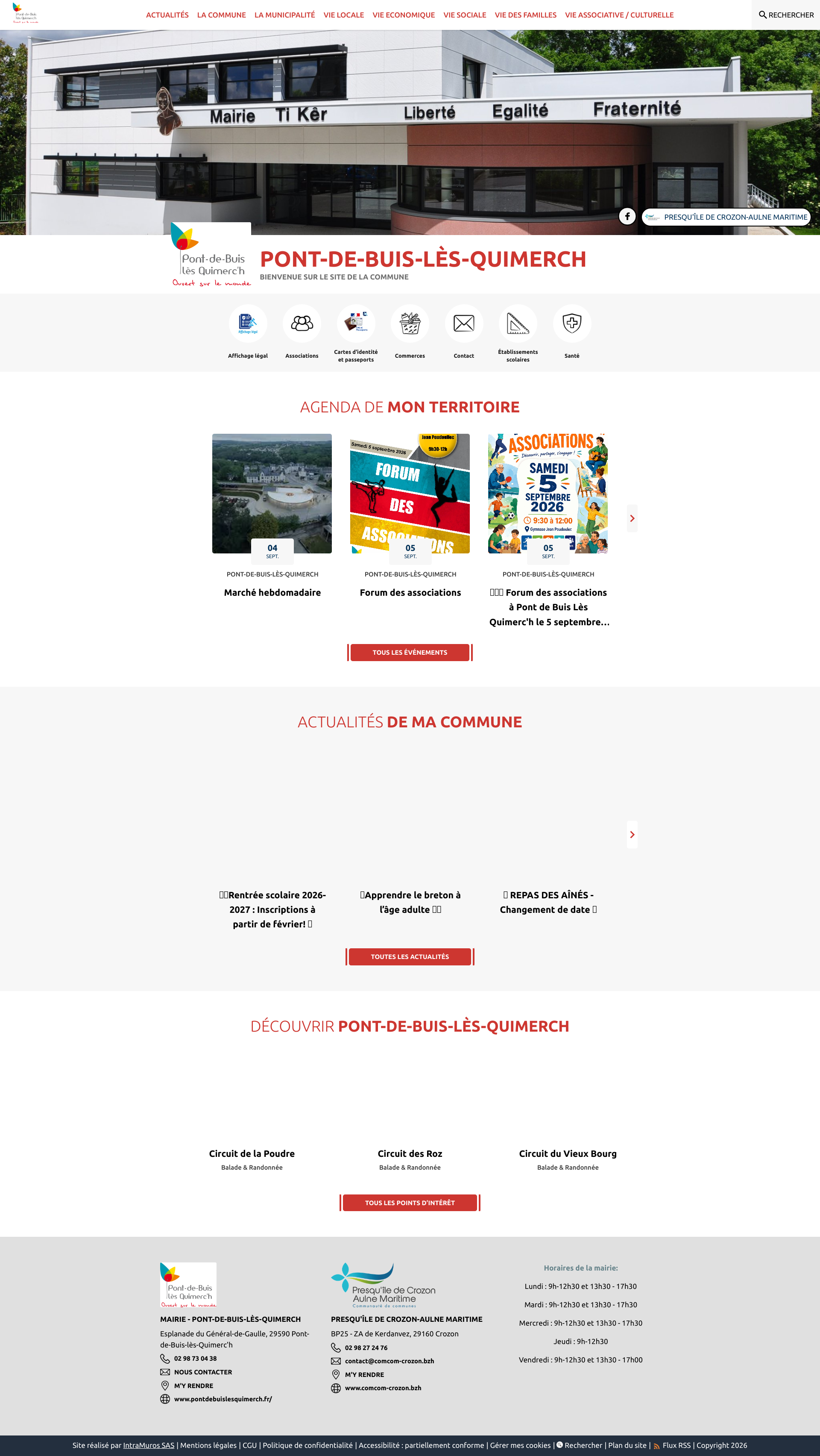 Aperçu du site