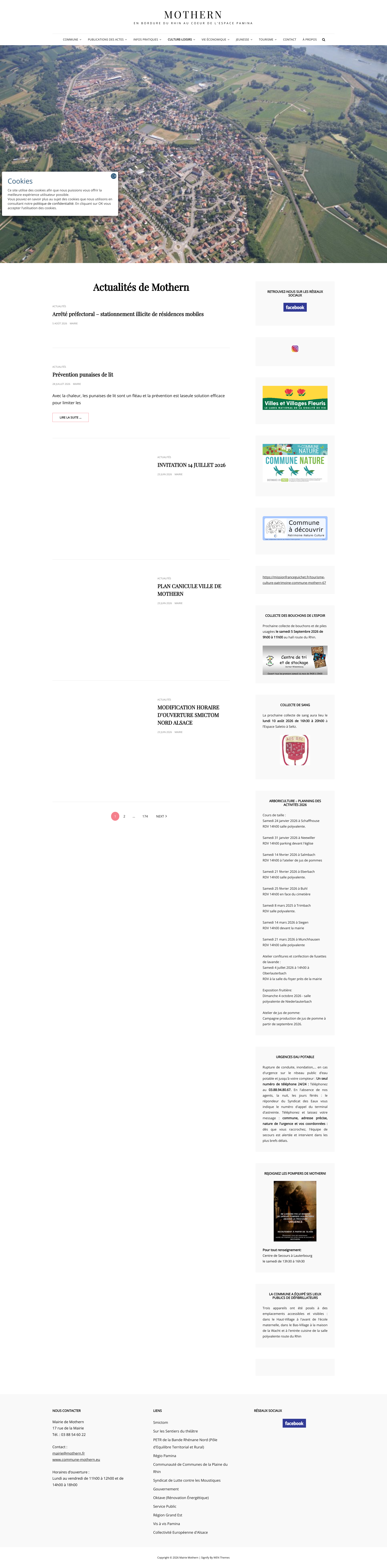Aperçu du site