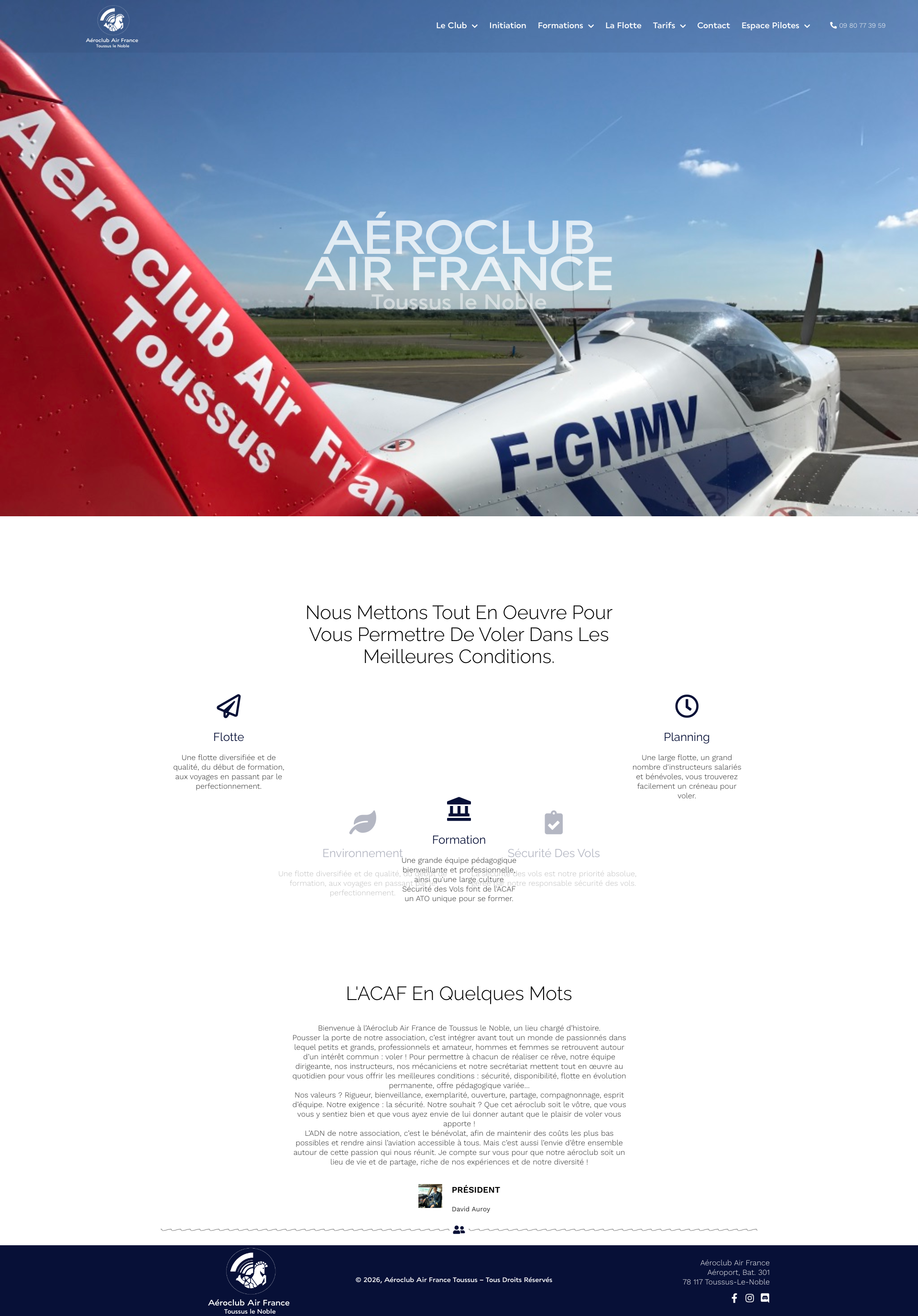 Aperçu du site
