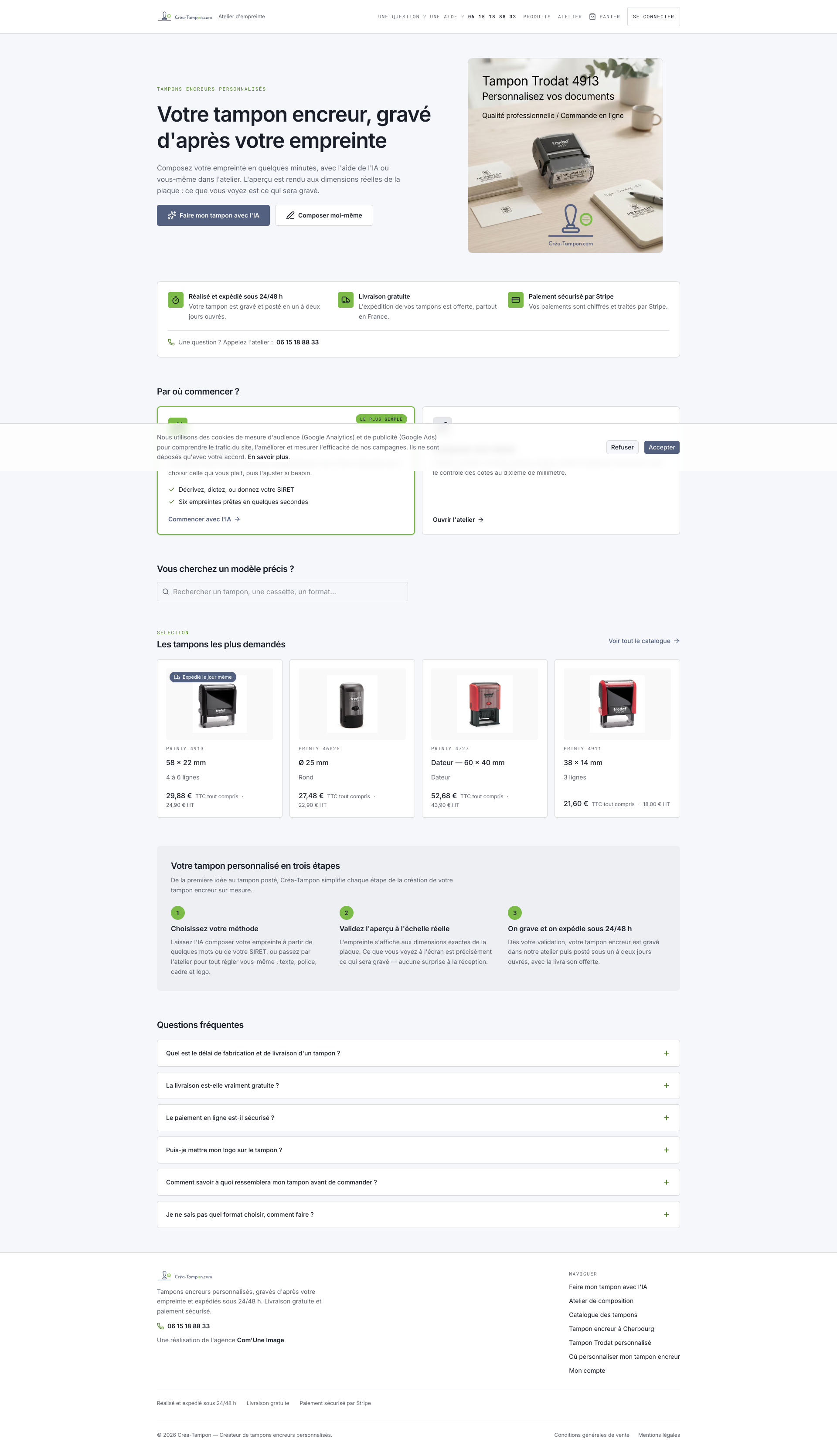 Aperçu du site