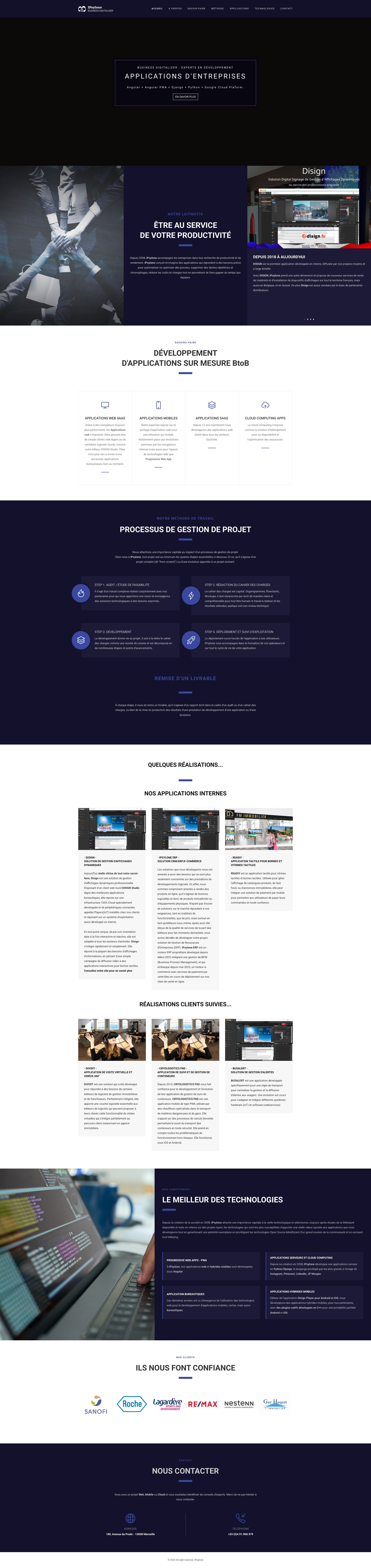Aperçu du site