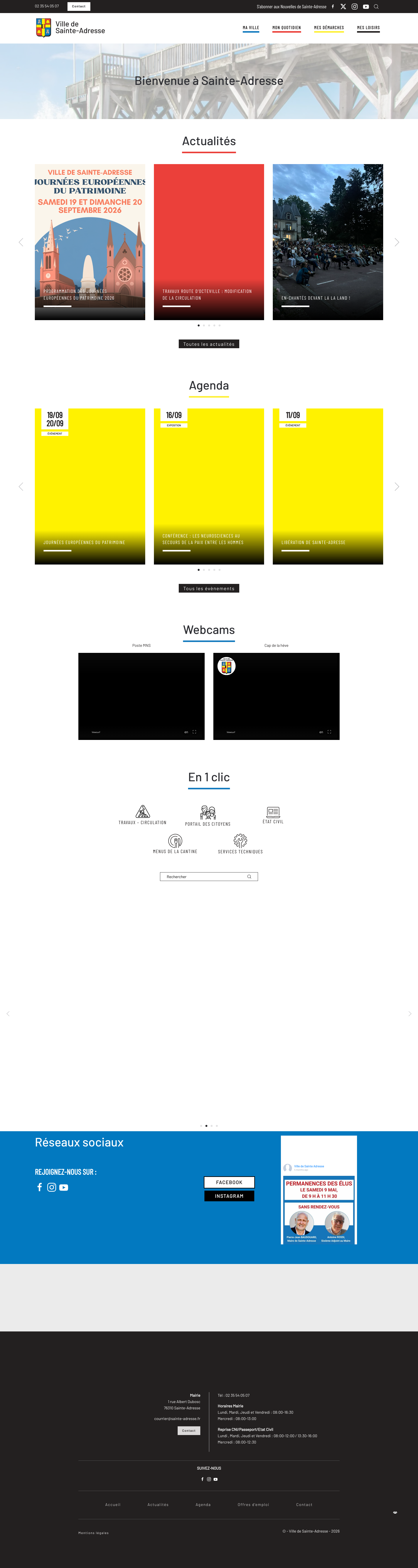 Aperçu du site