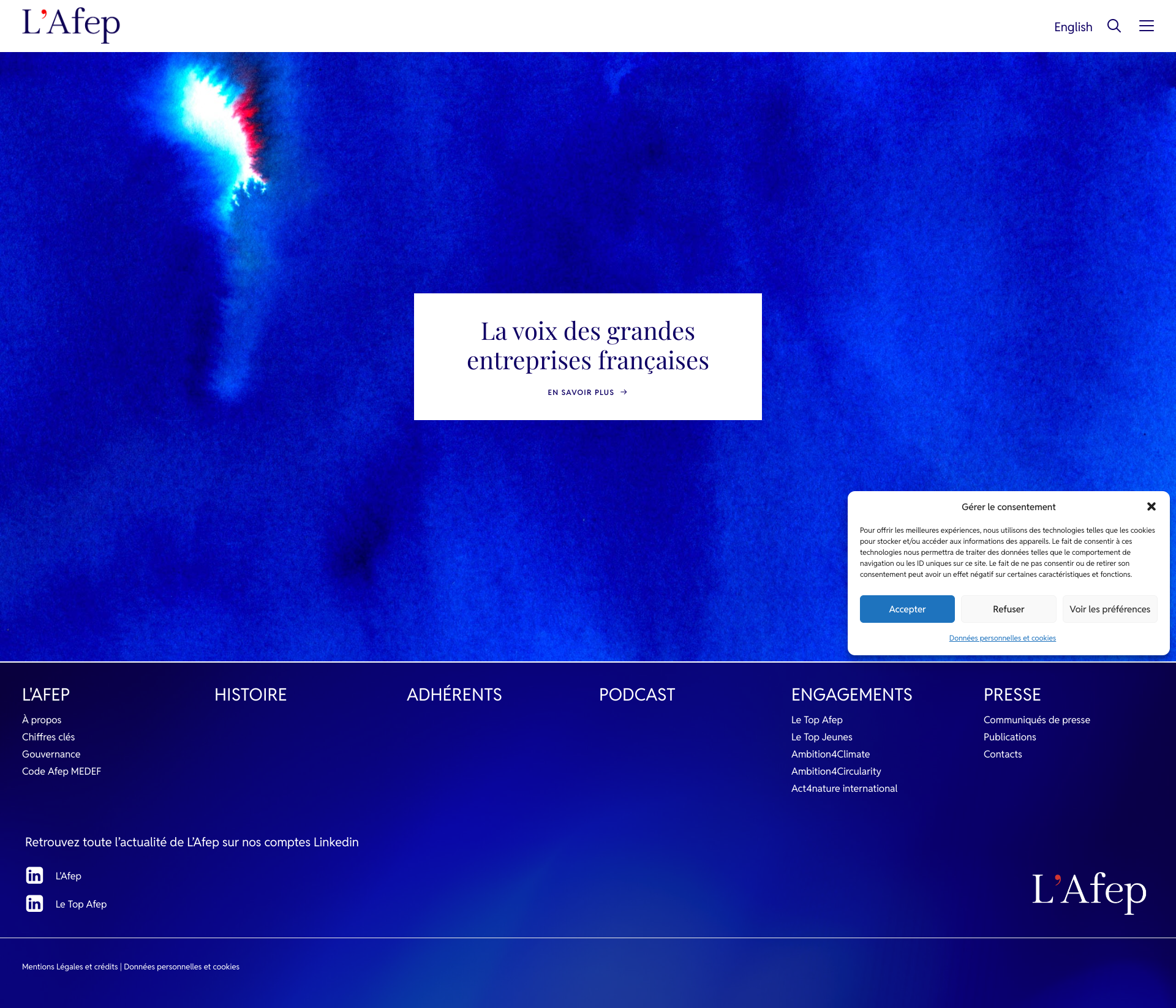 Aperçu du site