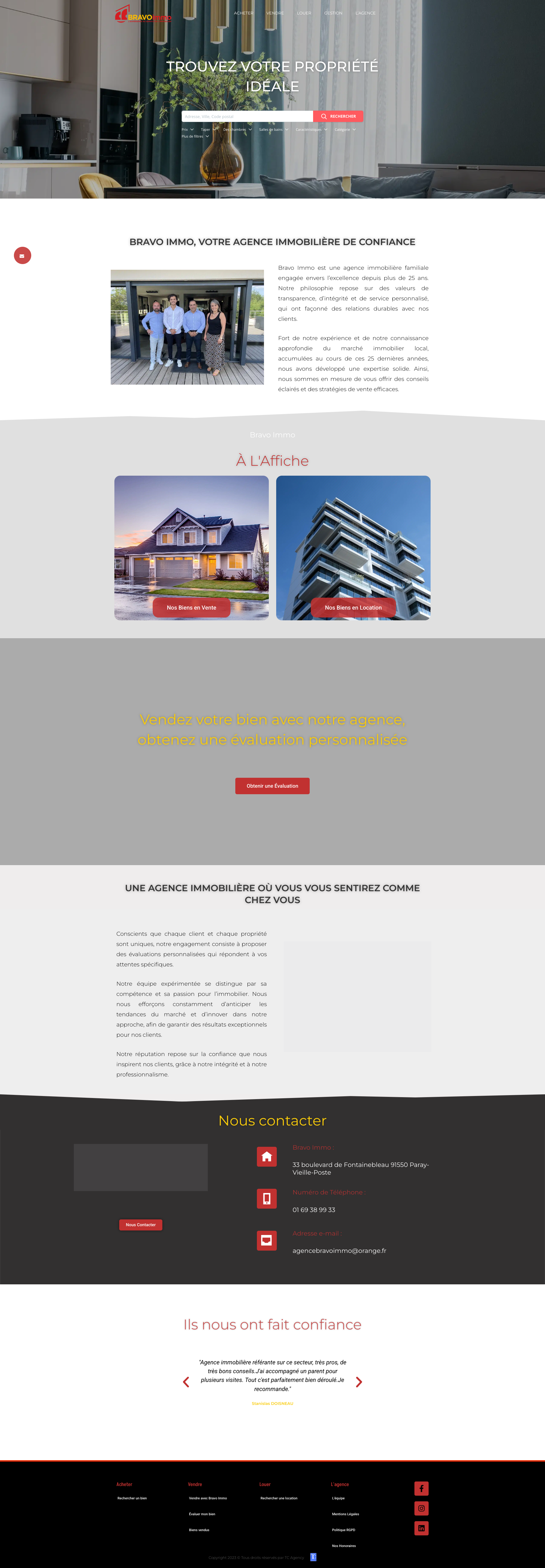 Aperçu du site
