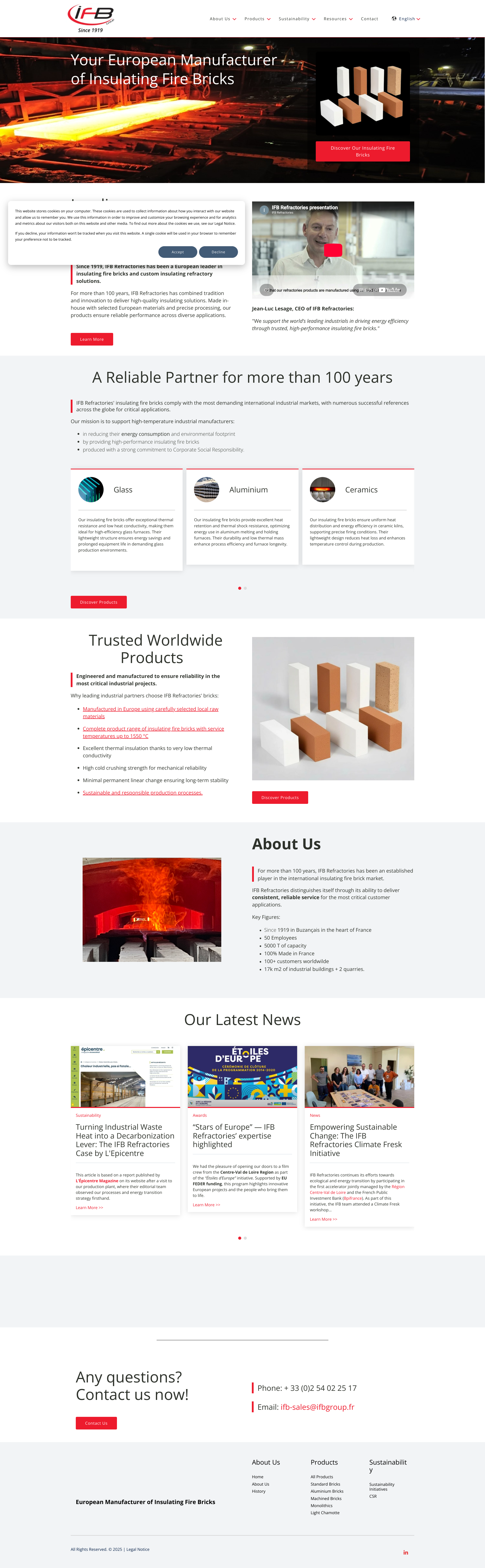 Aperçu du site