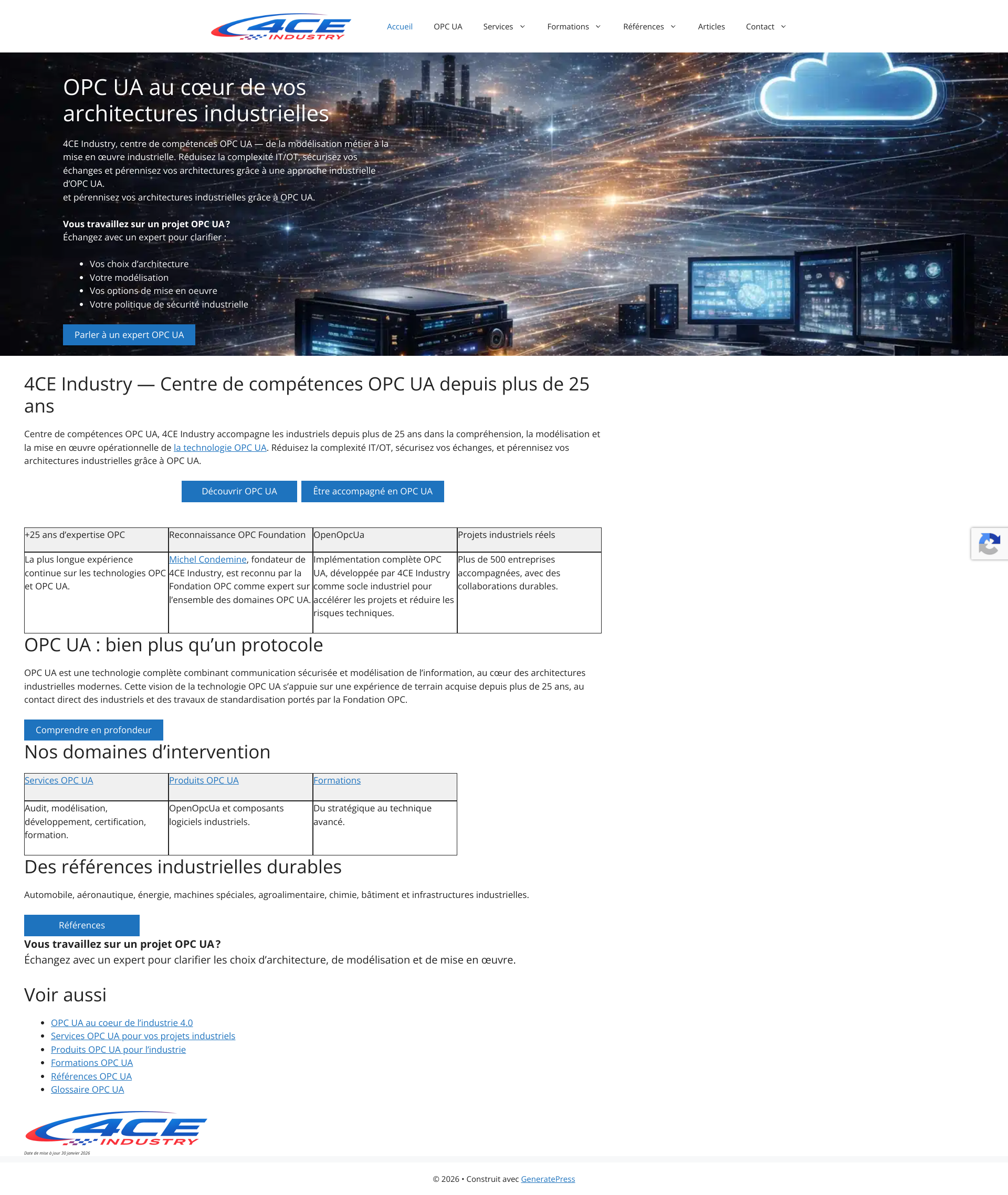 Aperçu du site