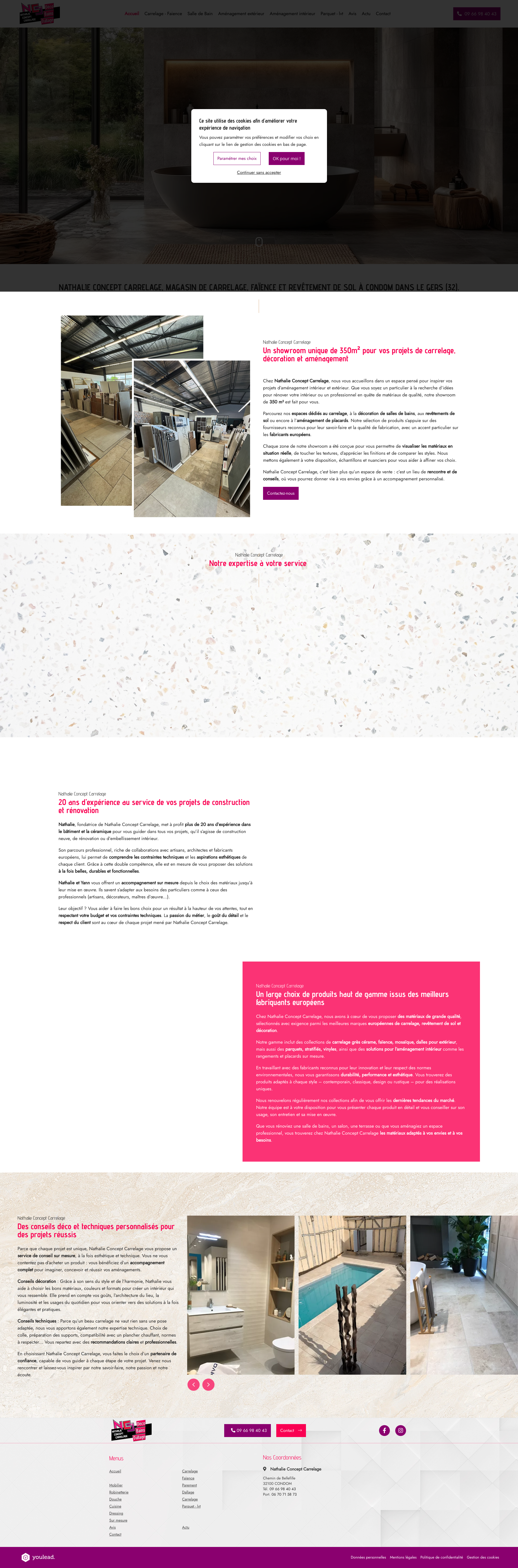 Aperçu du site