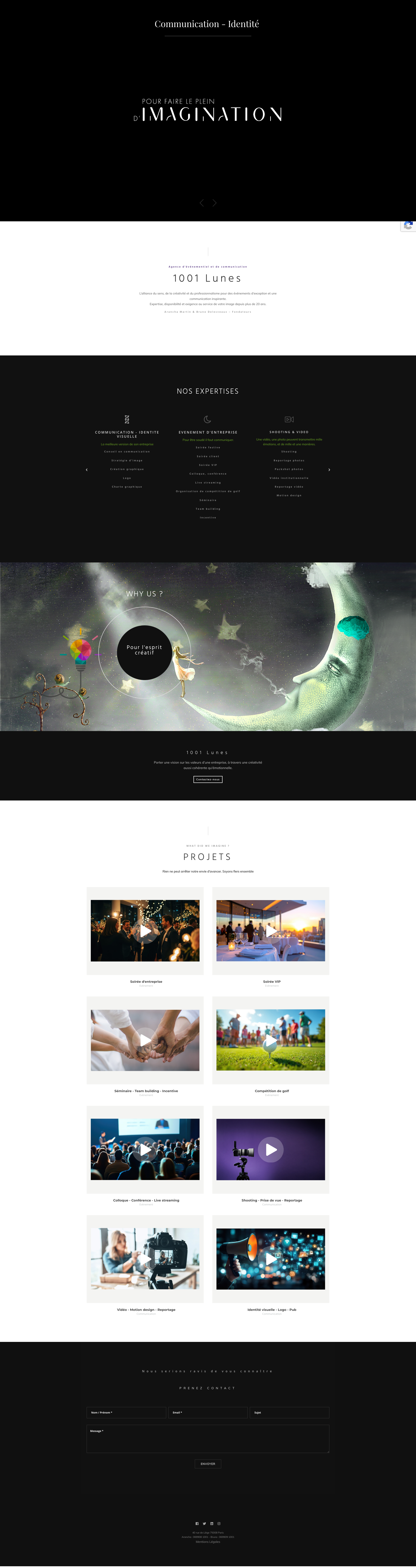Aperçu du site