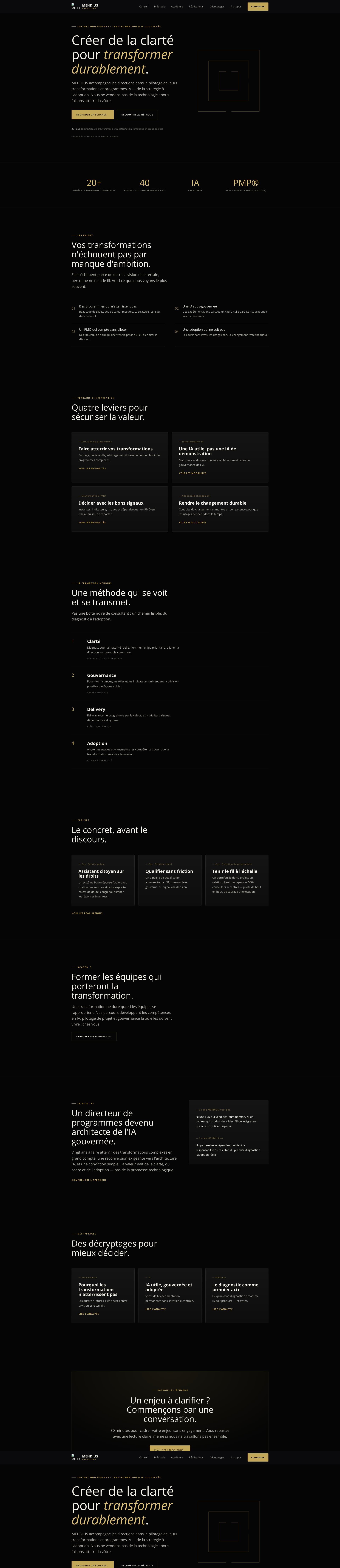 Aperçu du site