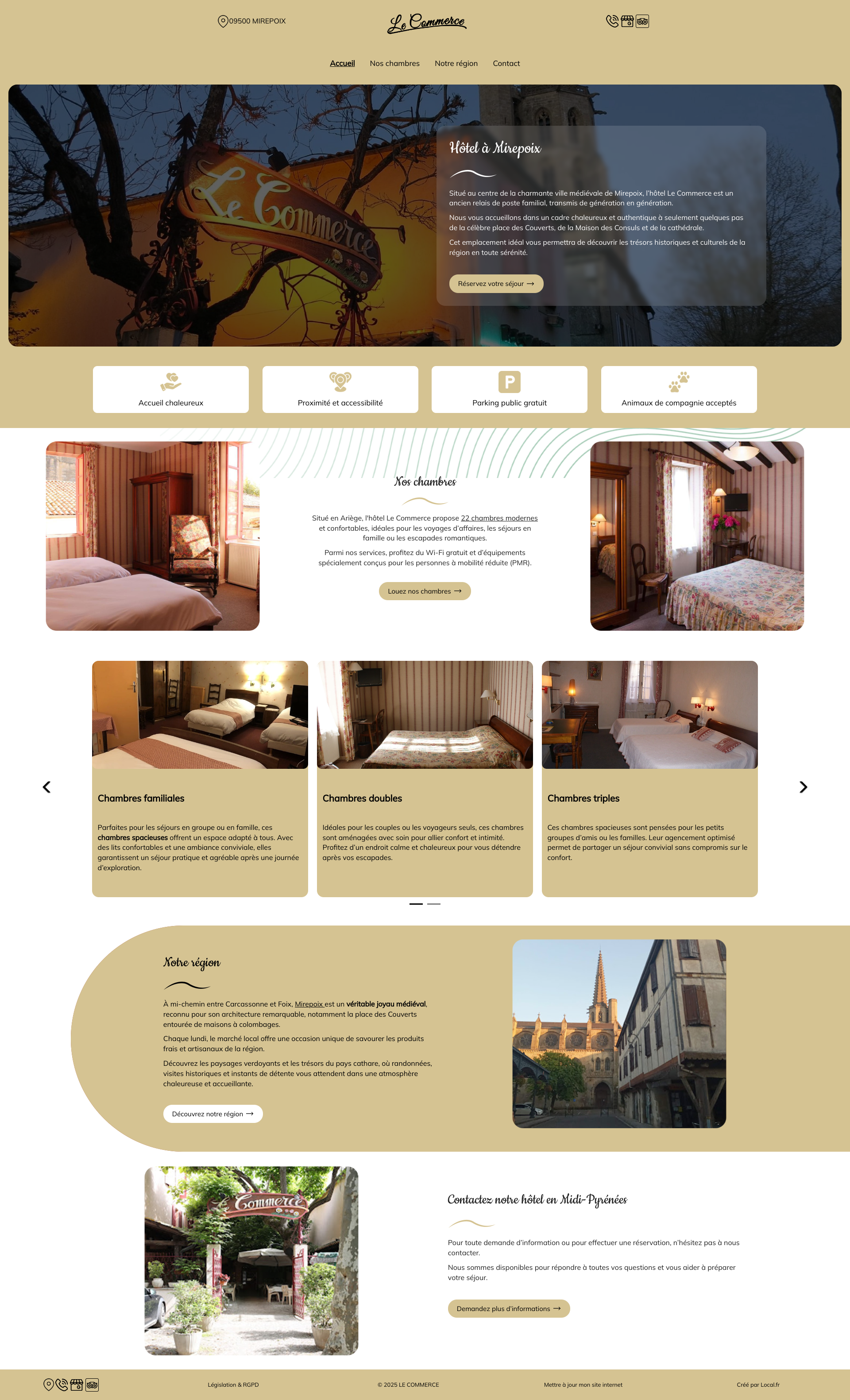 Aperçu du site