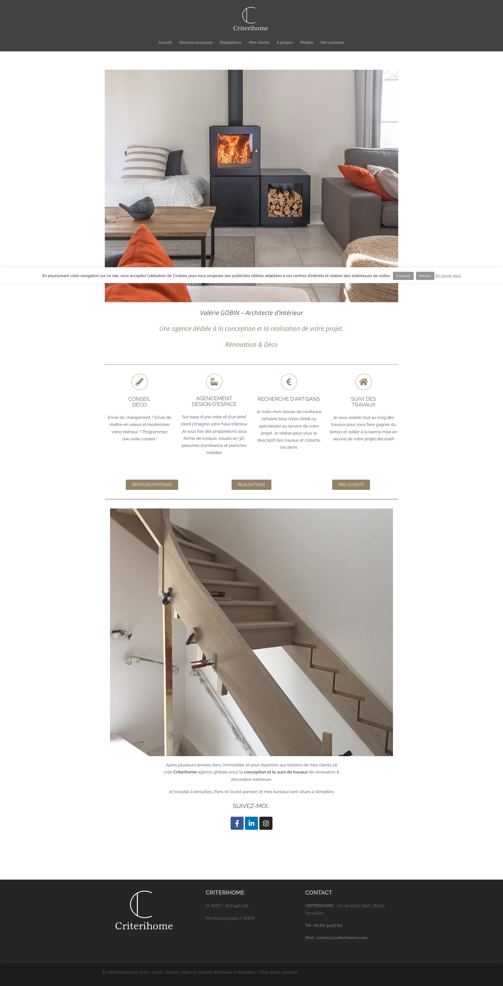 Aperçu du site