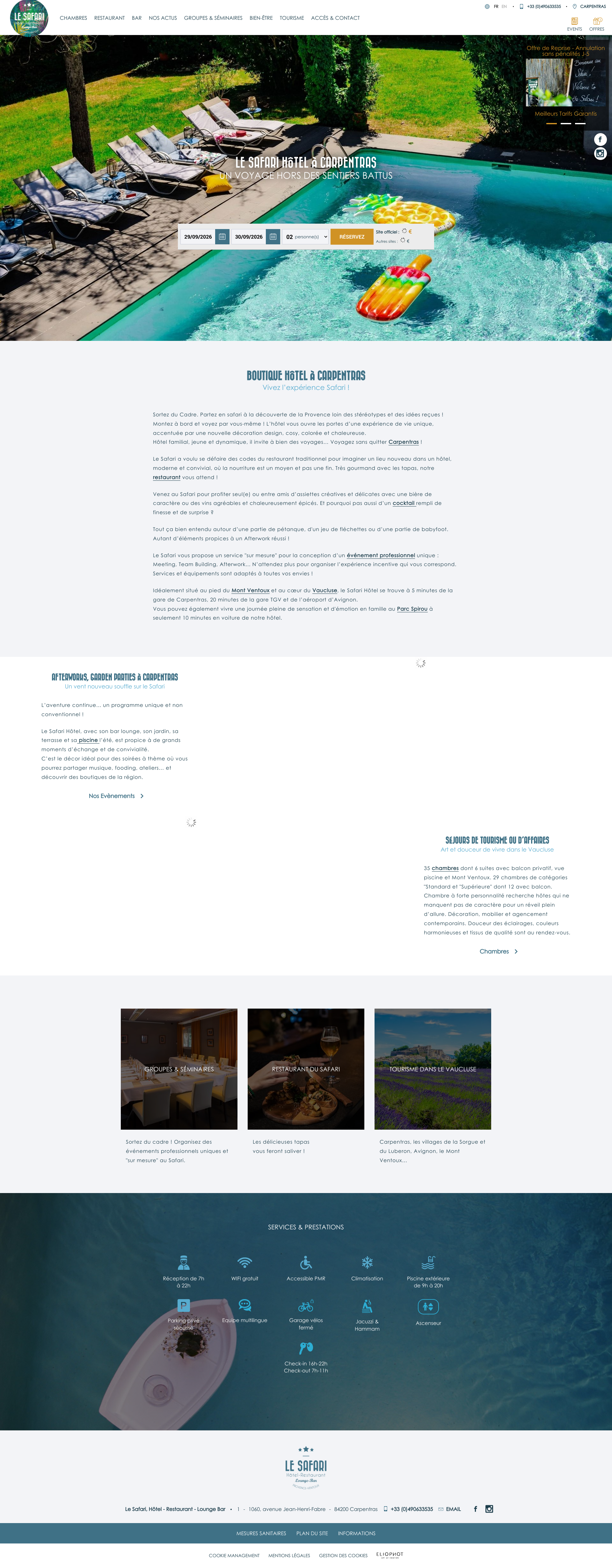 Aperçu du site