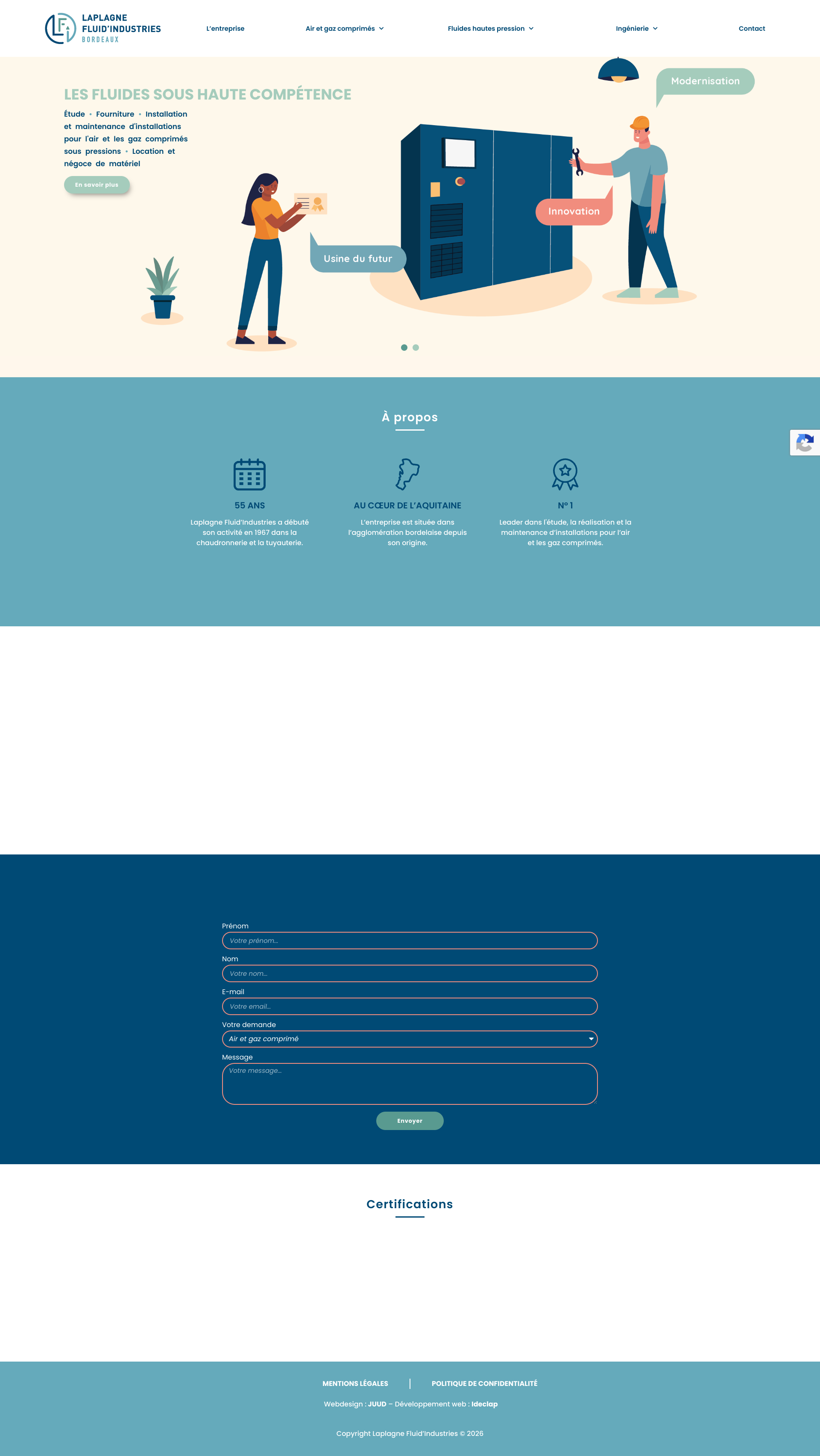 Aperçu du site