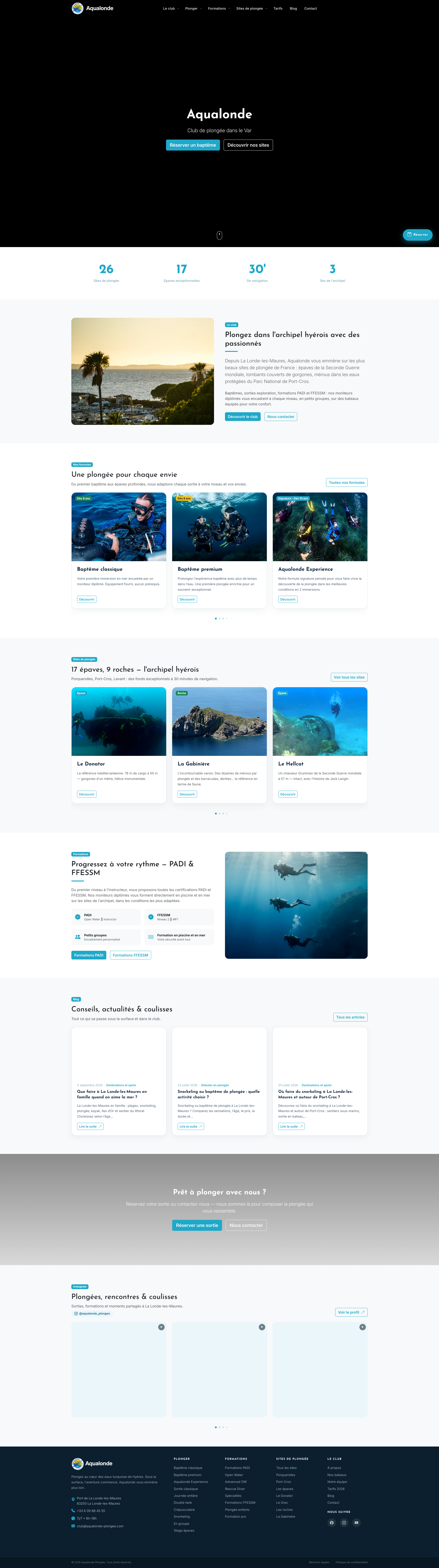 Aperçu du site