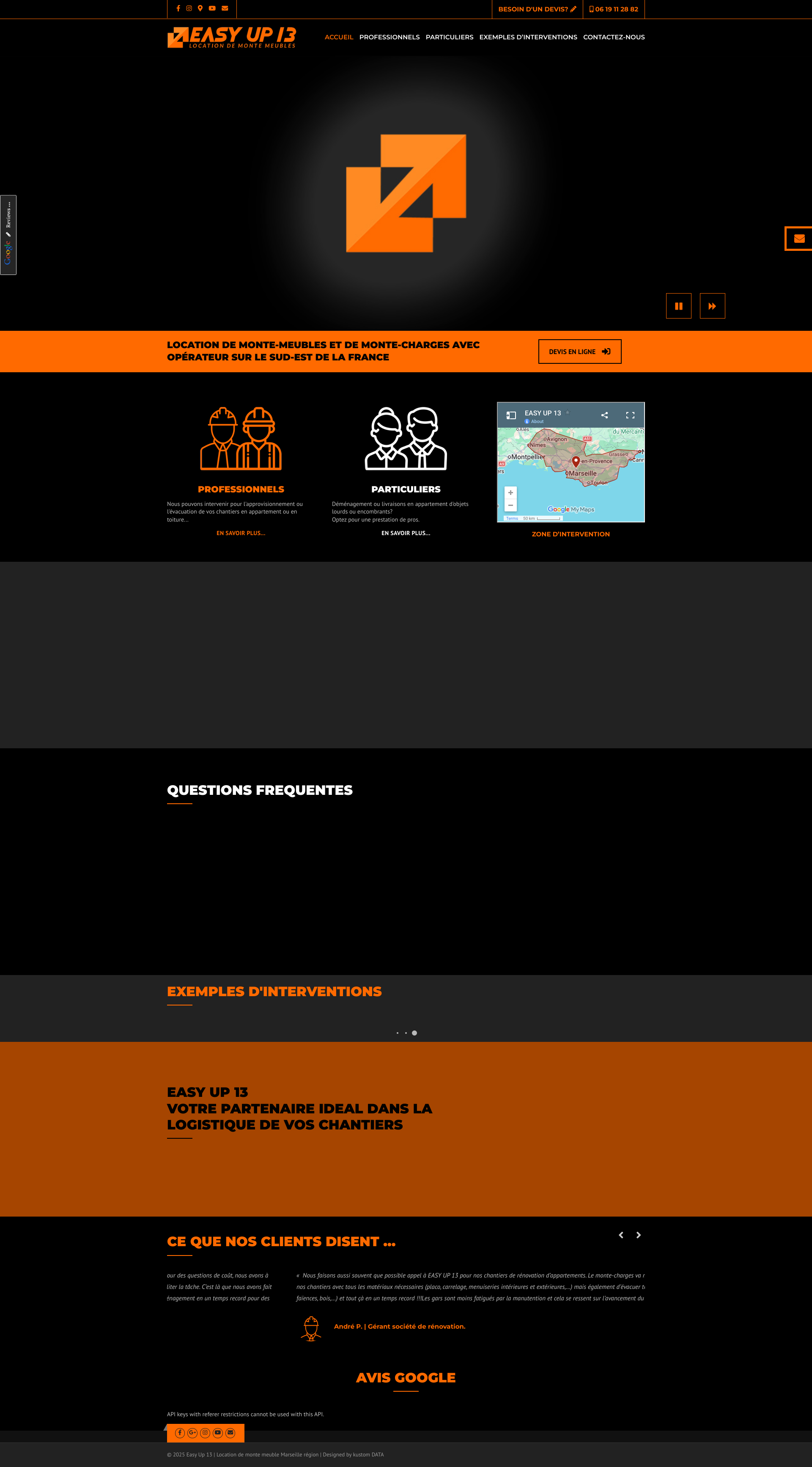 Aperçu du site
