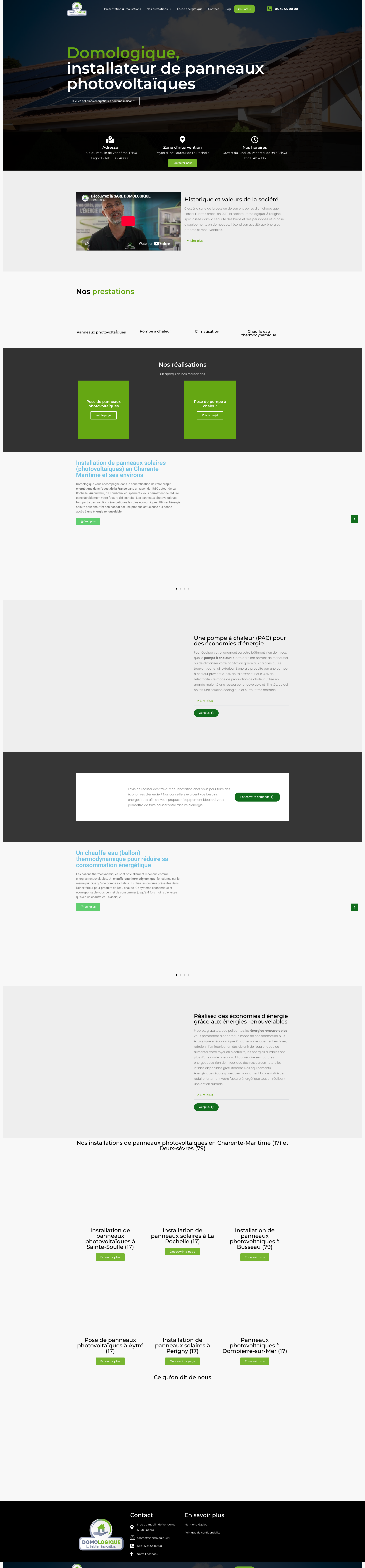 Aperçu du site