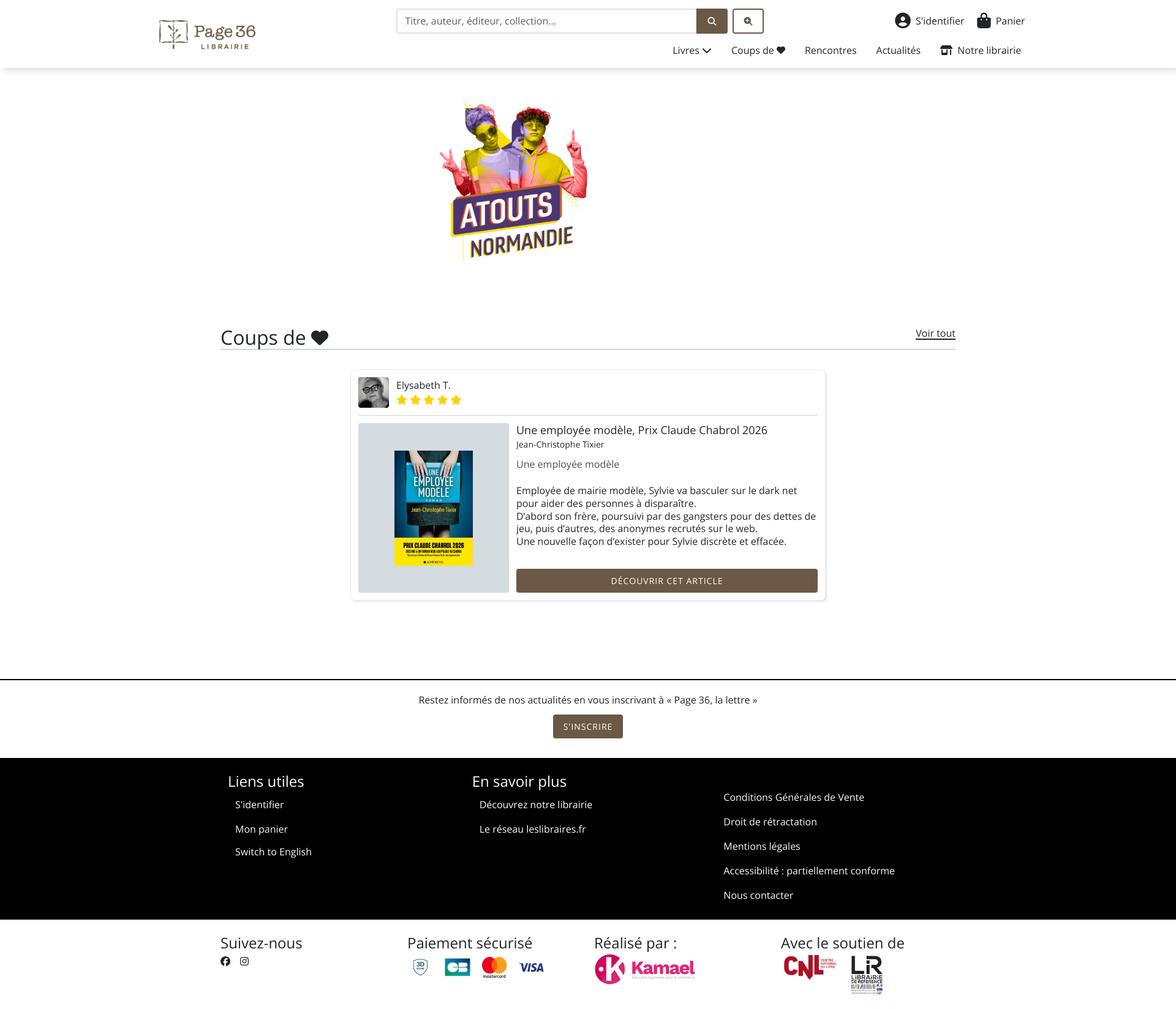 Aperçu du site