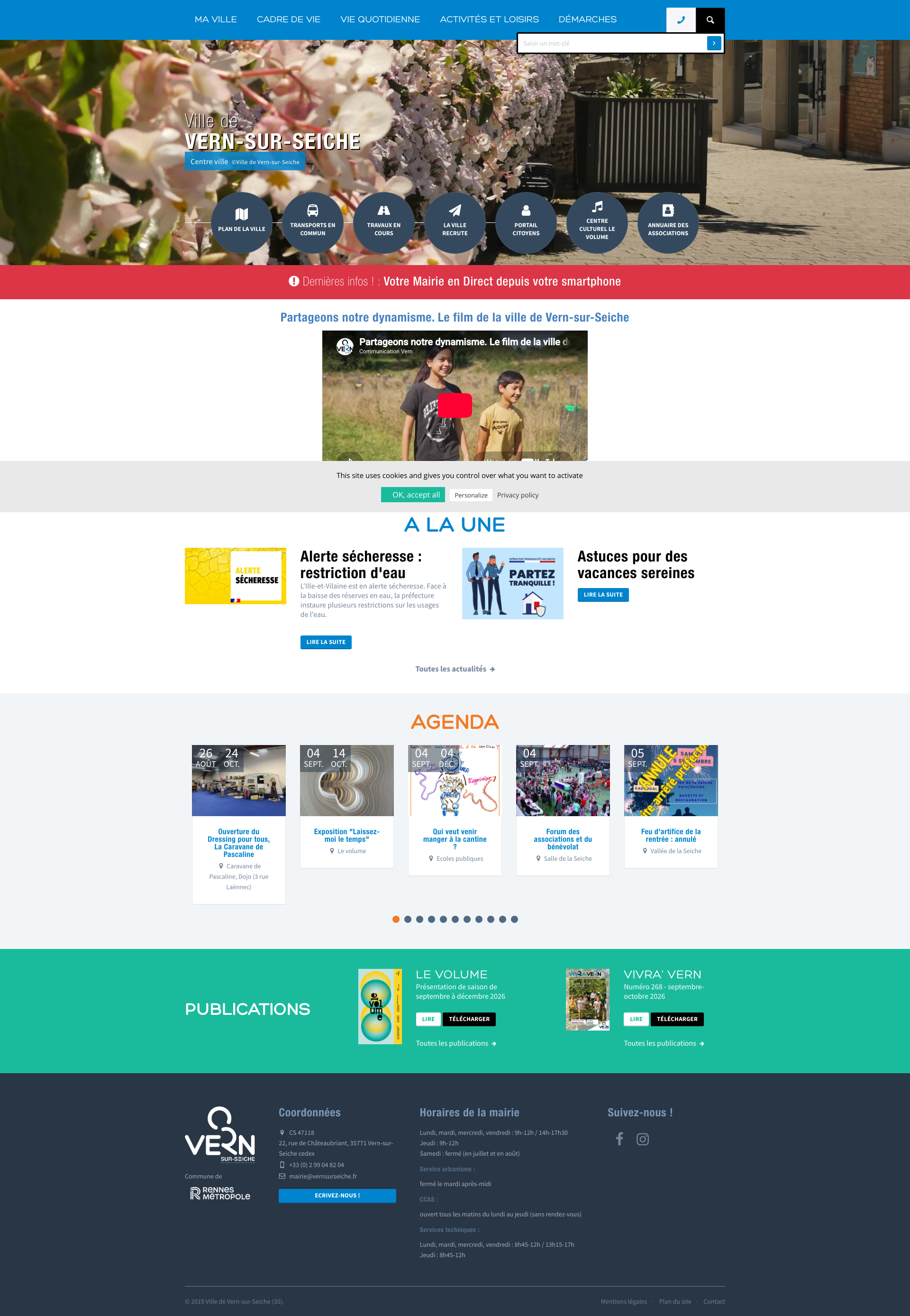 Aperçu du site