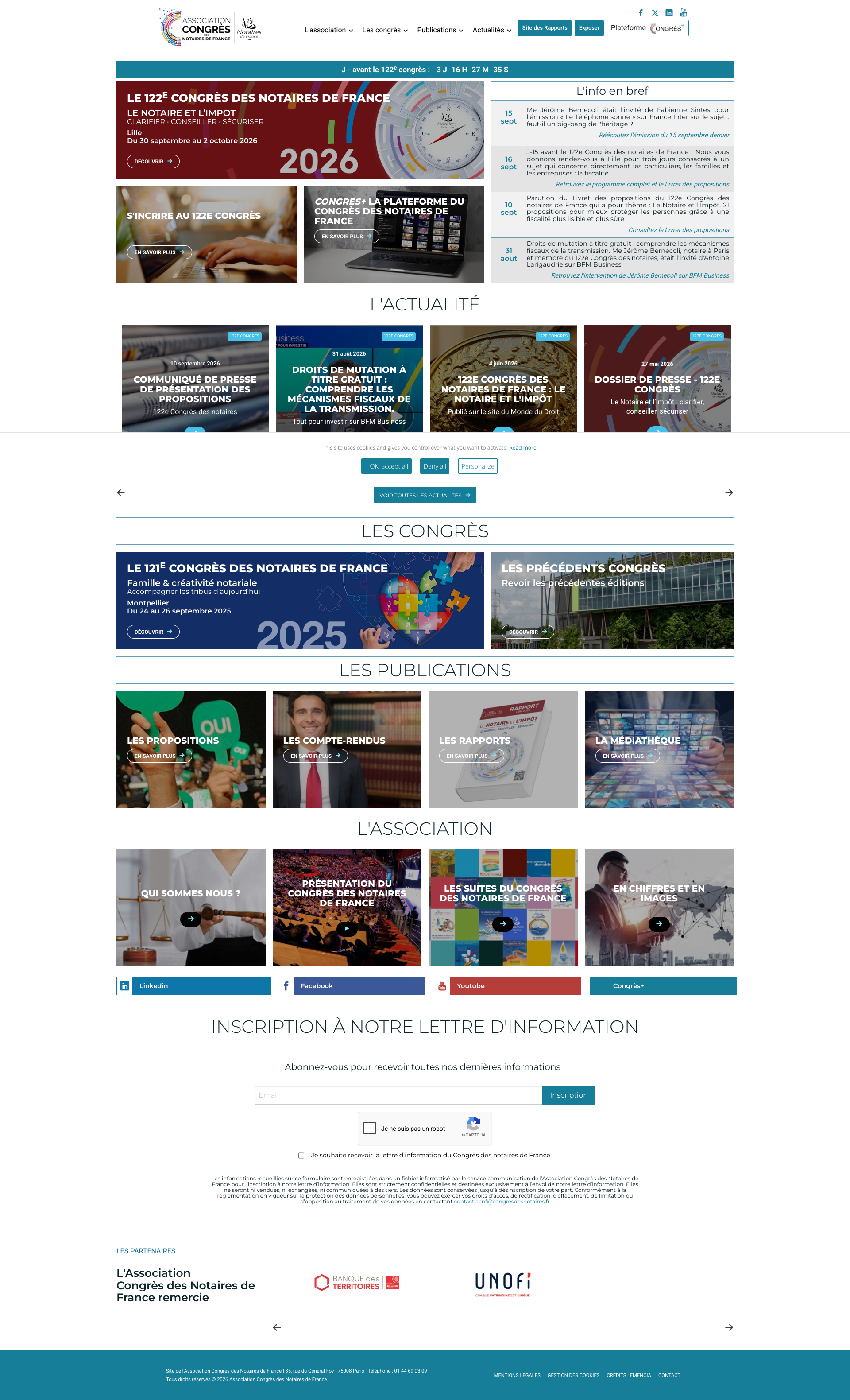 Aperçu du site