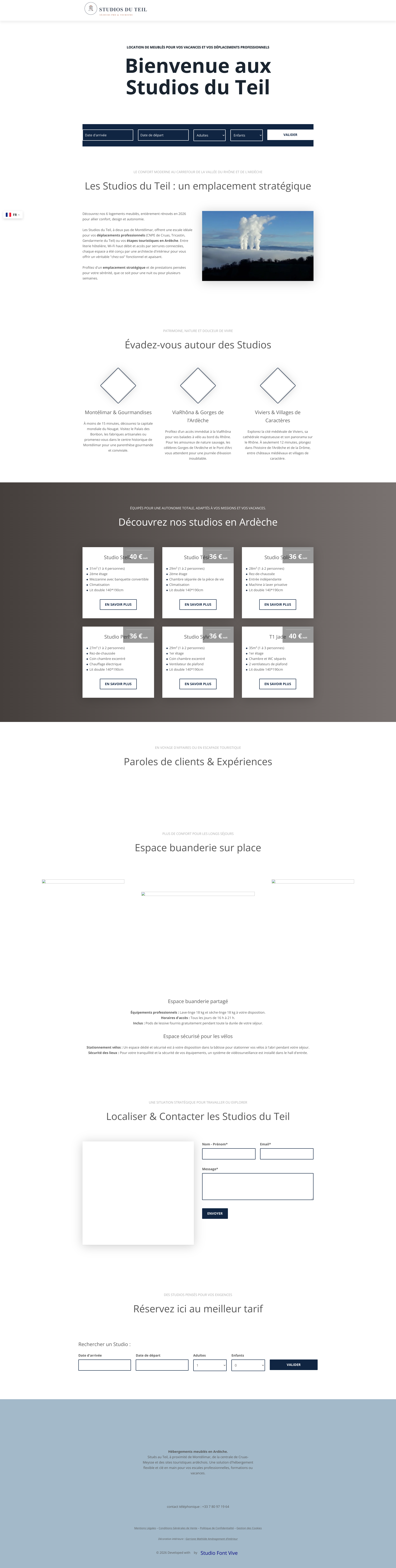 Aperçu du site