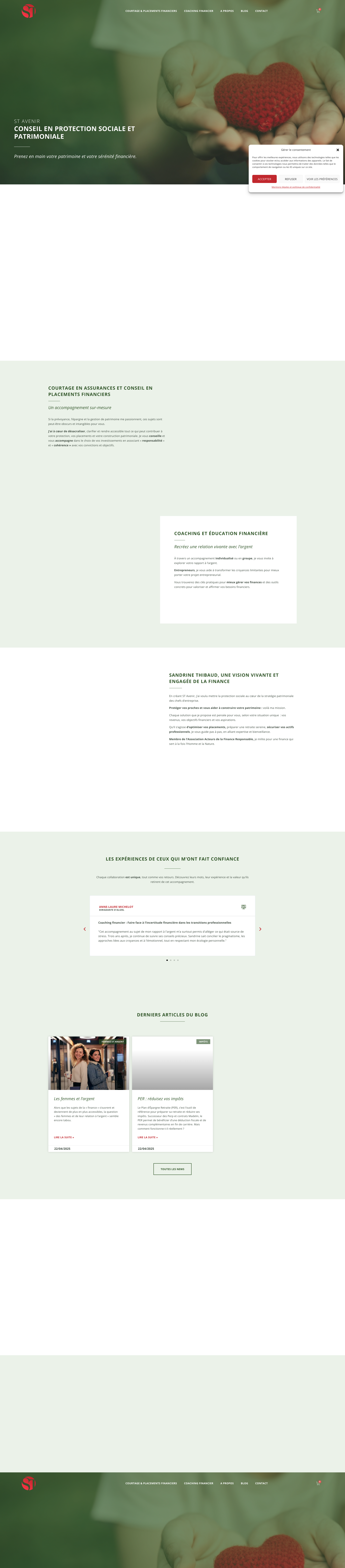 Aperçu du site